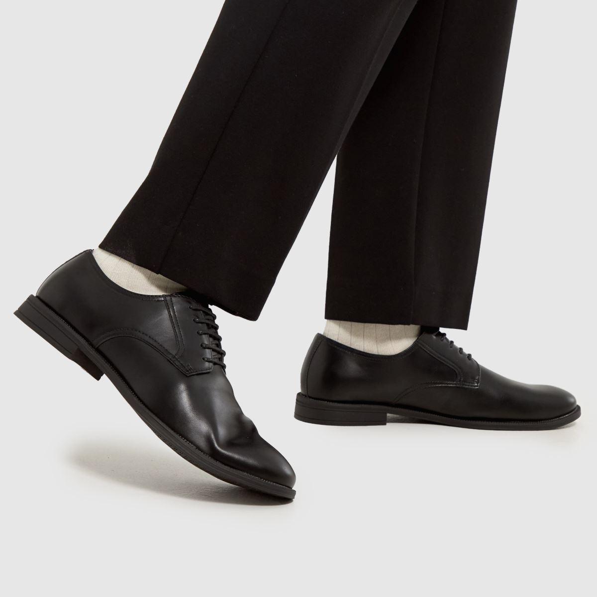 Schuh Wide Fit Lace Up Shoes Schuh Malcolm Shoes In Black For Men