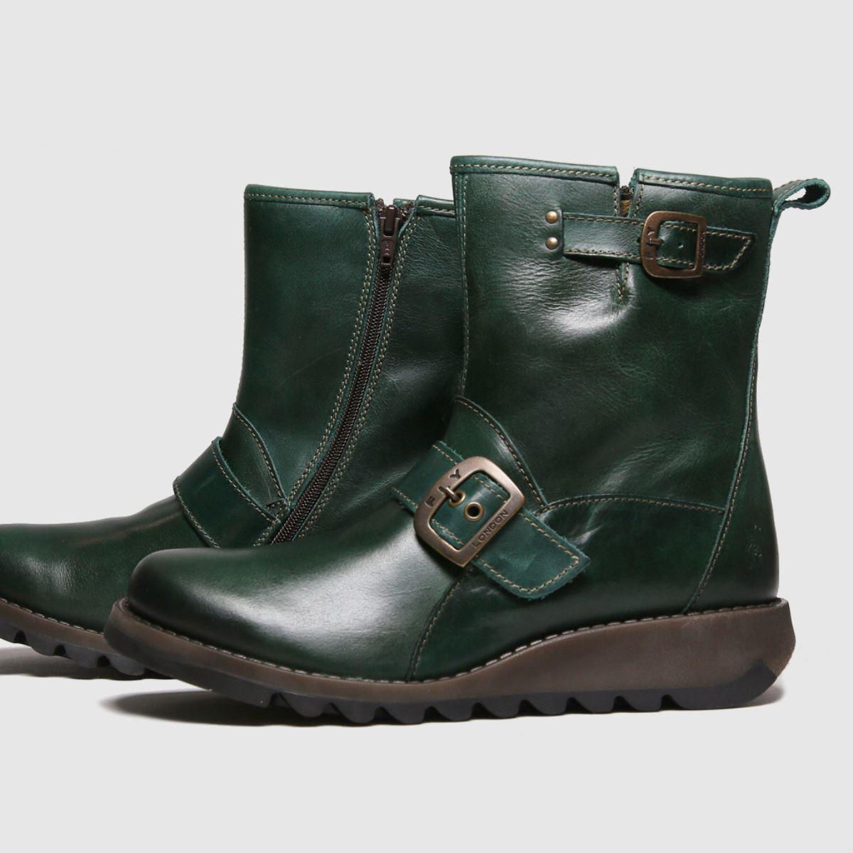 Fly London Sino Boots in Green | Lyst UK