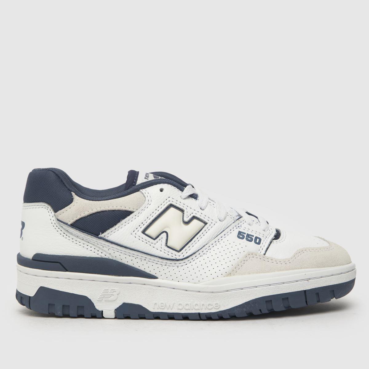 New Balance 550 Trainers In White & Blue Lyst UK