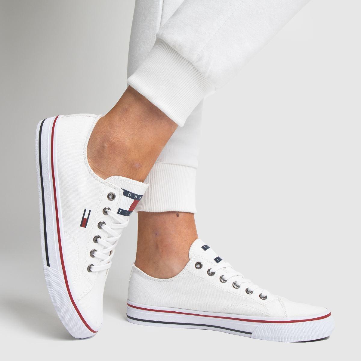 tommy hilfiger white tj low cut sneaker trainers