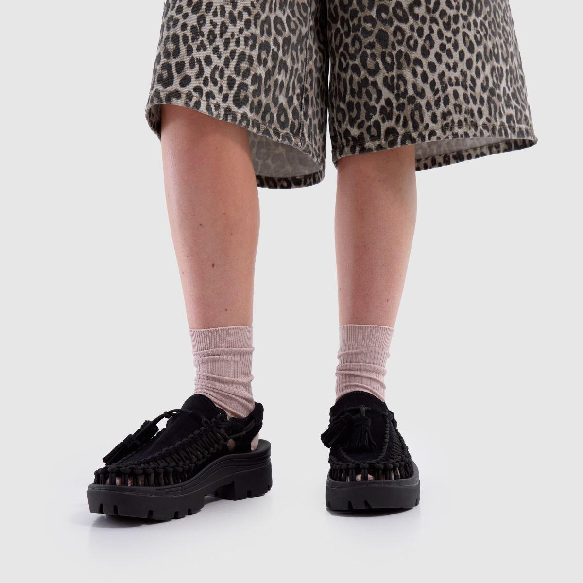 Keen Uneek Plt Tassel Sandals in Black | Lyst UK