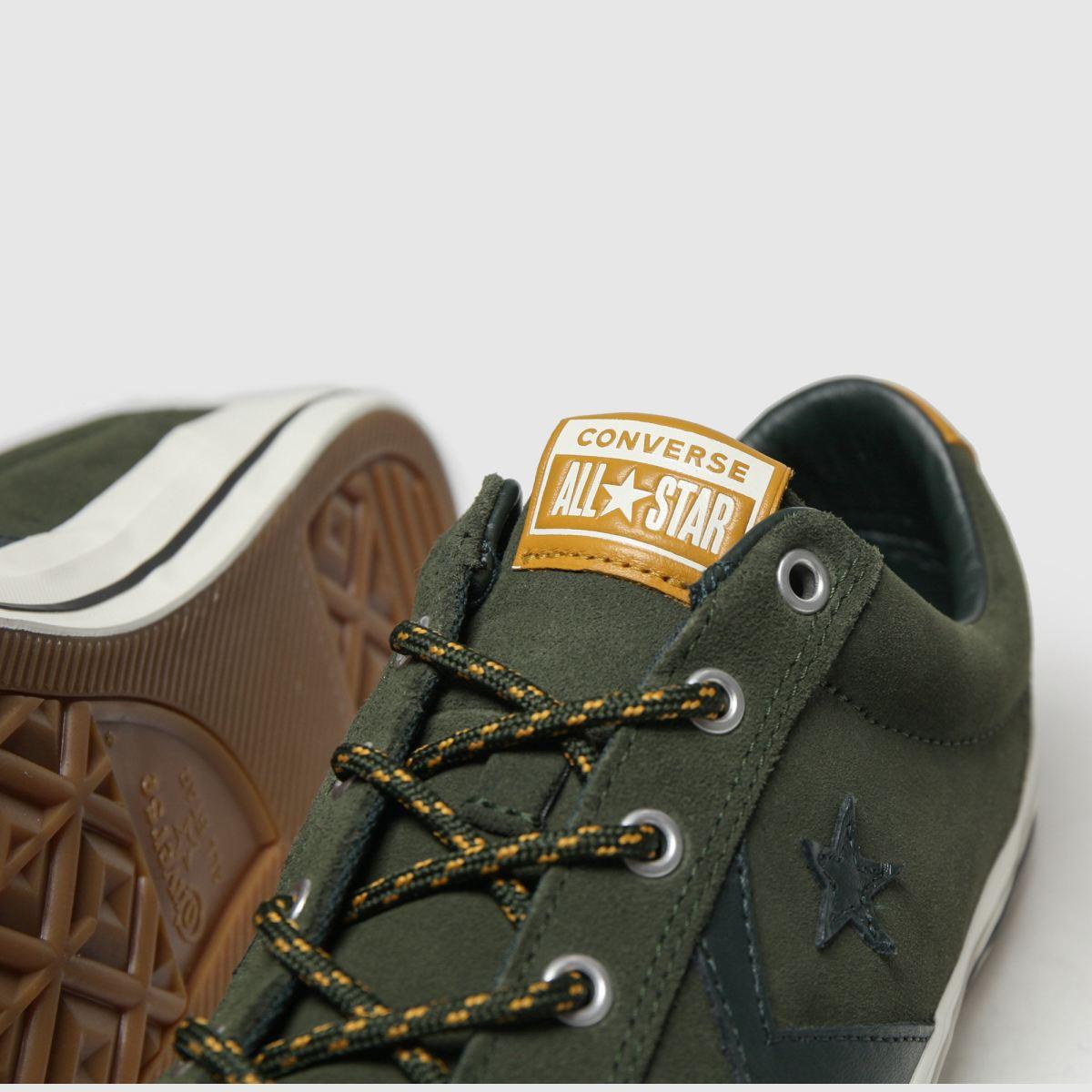 converse khaki mountain club star player trainers