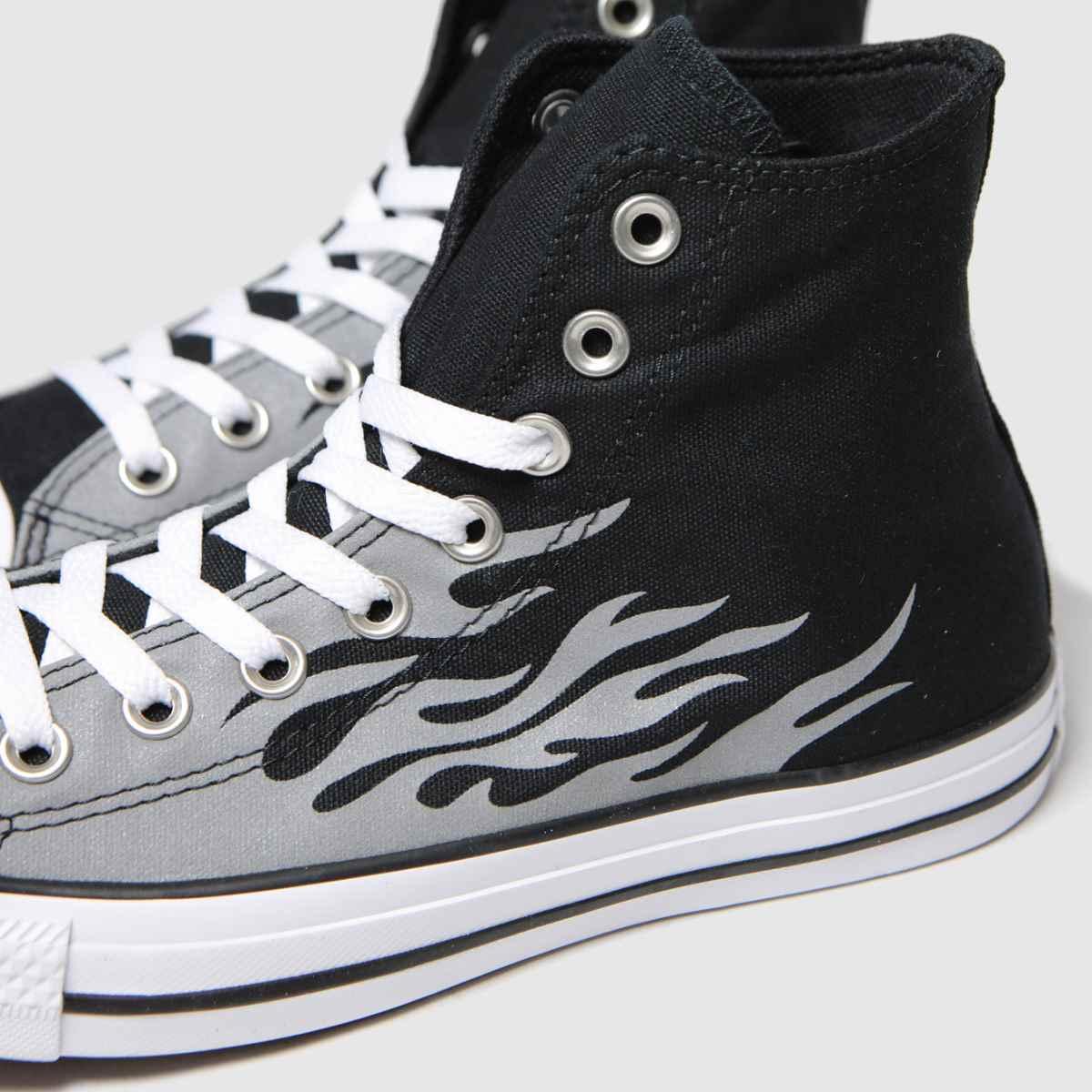 Converse Black & Grey Reflective Flame Hi Trainers in Grey for Men | Lyst UK Converse Black & Grey Reflective Flame Hi Trainers in Grey for Men | Lyst UK