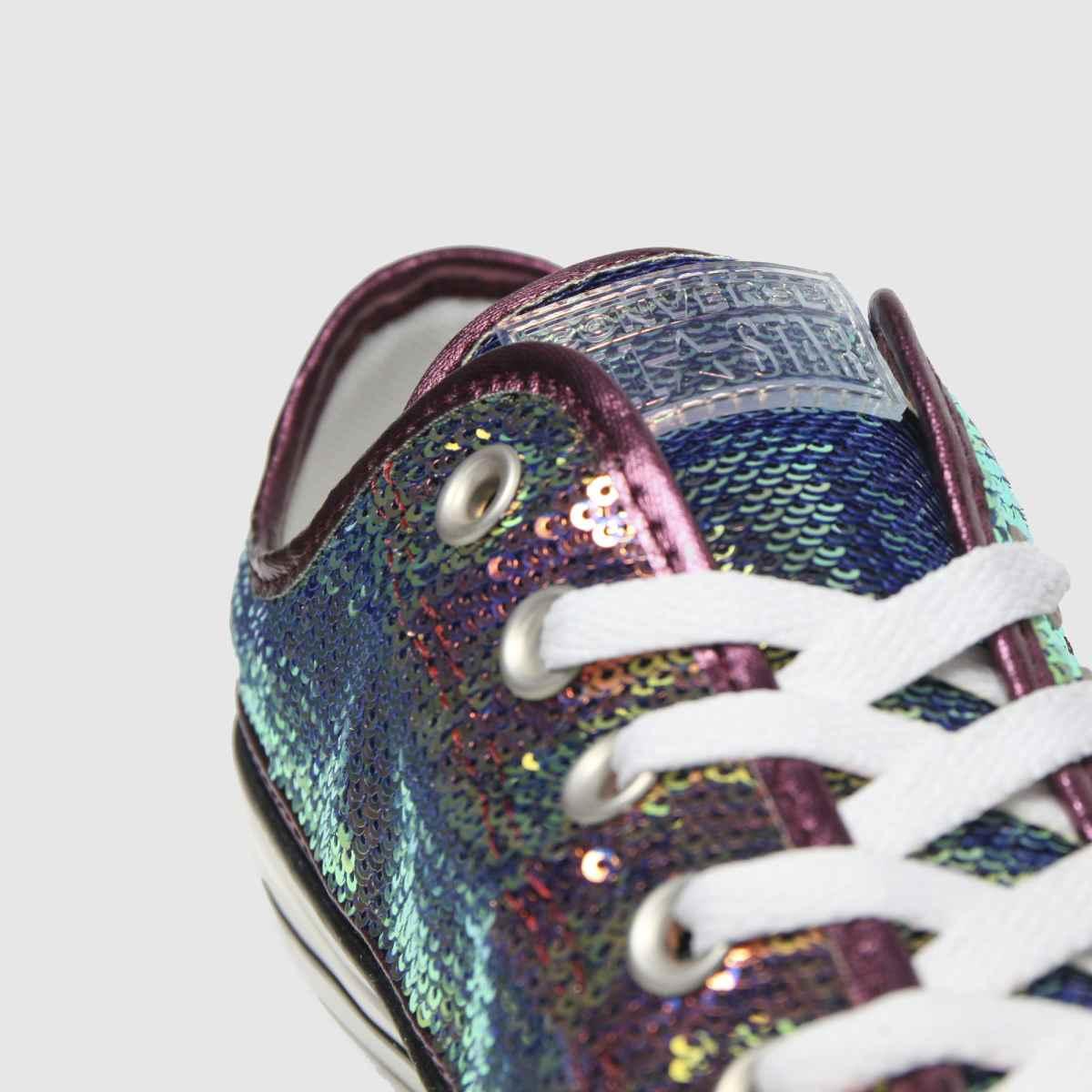 converse ox sequin trainers