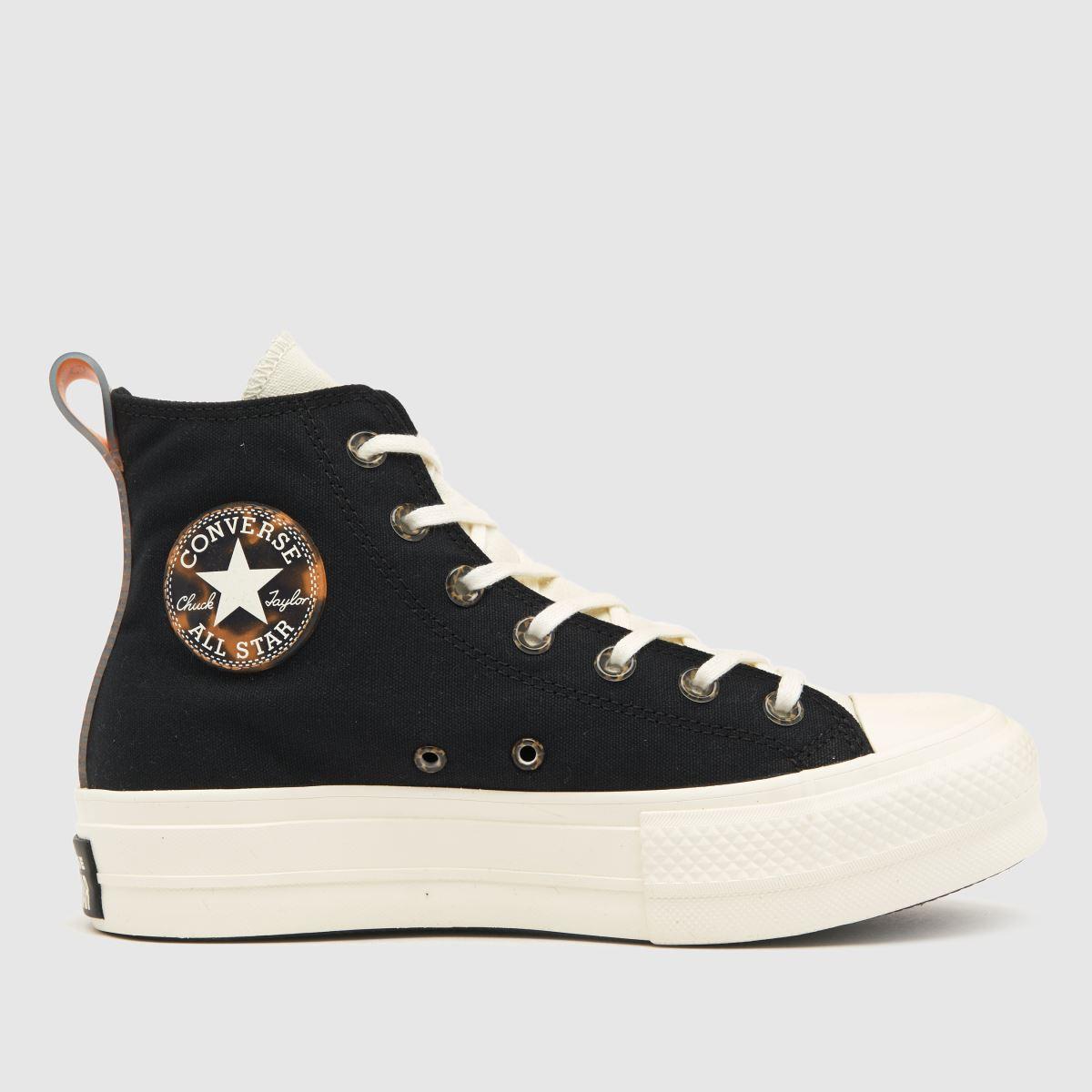 Converse All Star Lift Hi Tortoise Trainers in Black Lyst UK