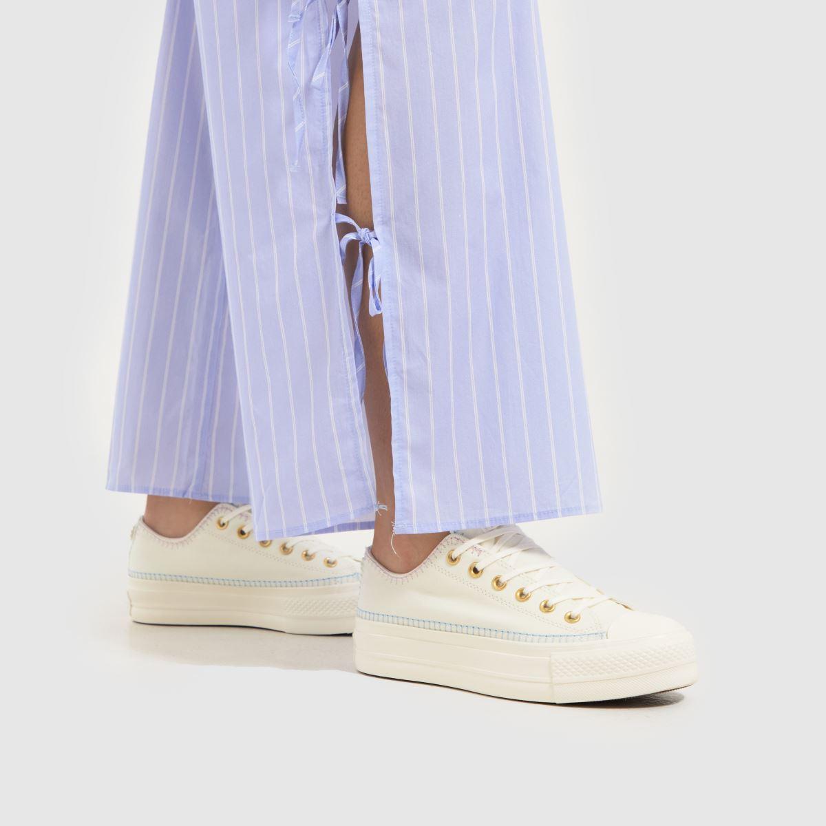 Converse chuck taylor all star platform ox sneakers in white deals
