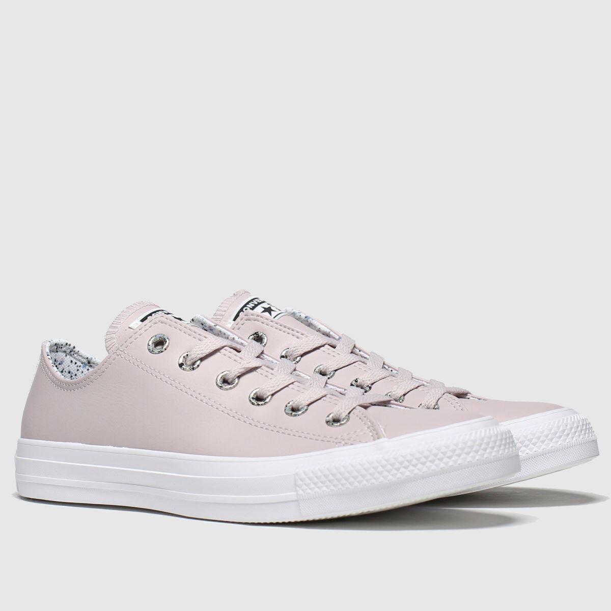 converse pale pink precious metals ox trainers