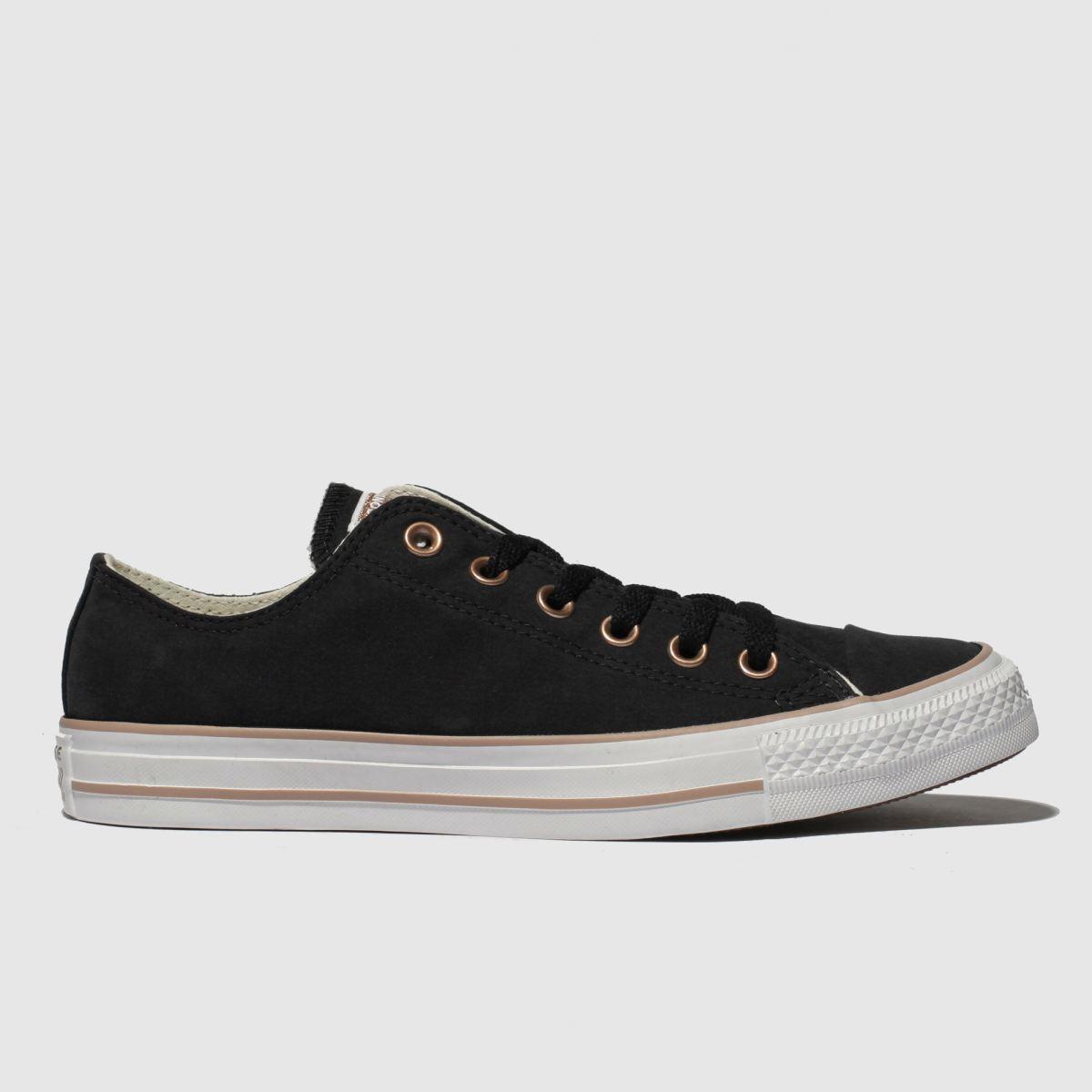 Converse All Star Peached Canvas Ox Trainers in Black | Lyst UK