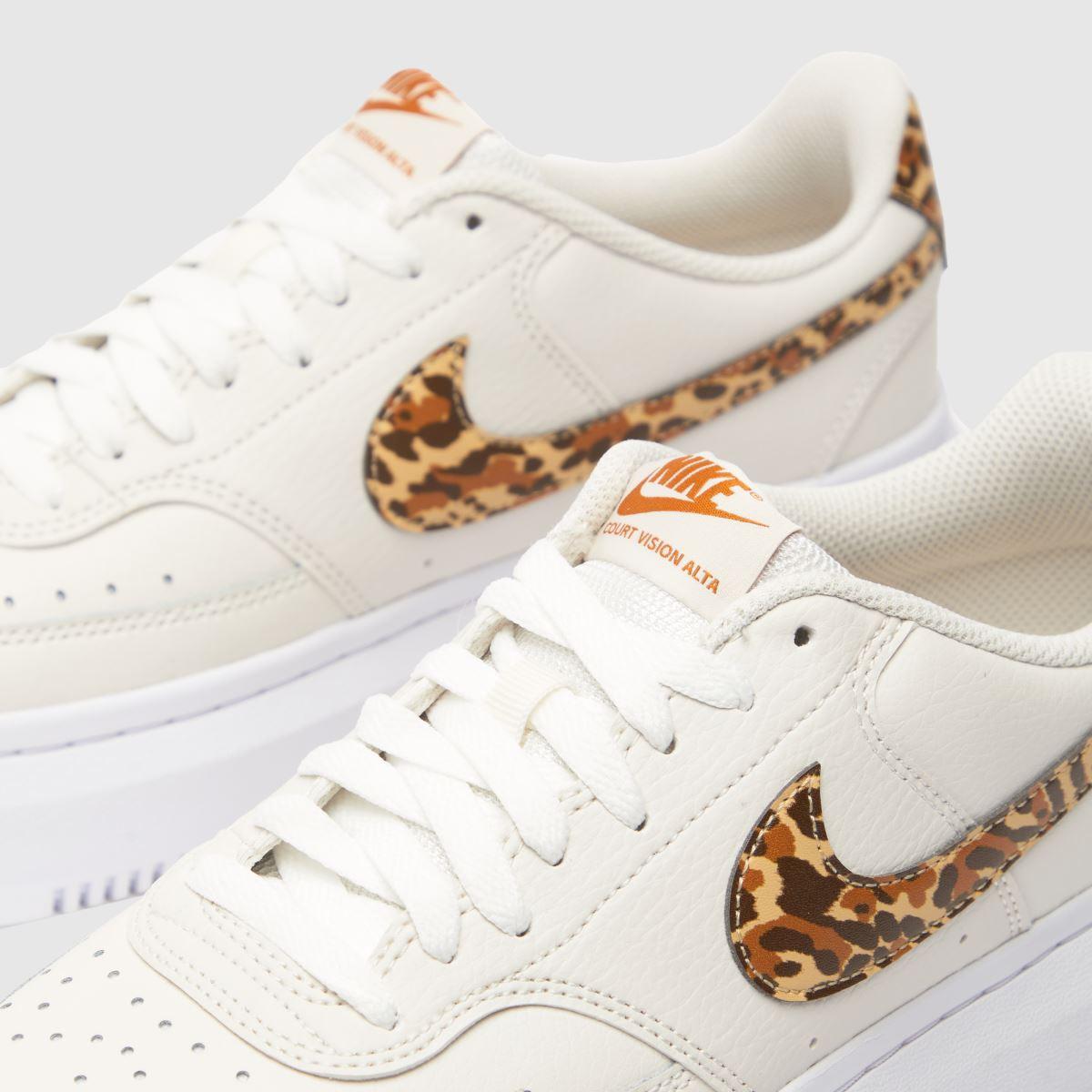 Nike COURT VISION ALTA レオパード Nike Women's Court Vision Alta 'Leopard' DO2791-100 Platform