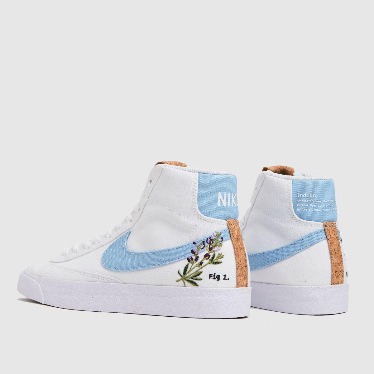 Nike White \u0026 Pl Blue Blazer Mid 77 Se 