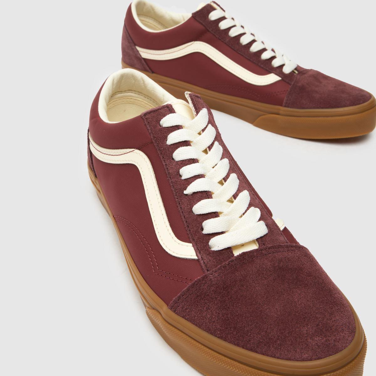 Old Skool Vans Burgundy Authentic Trainers Vans Sneakers Vans Old