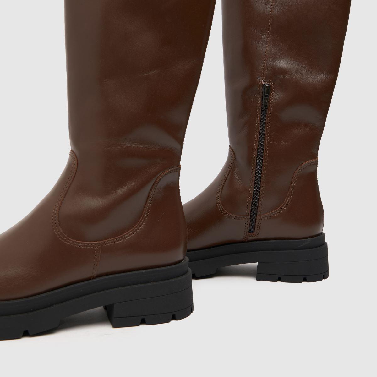 schuh Ladies Drew Leather Knee Boots in Brown Lyst UK