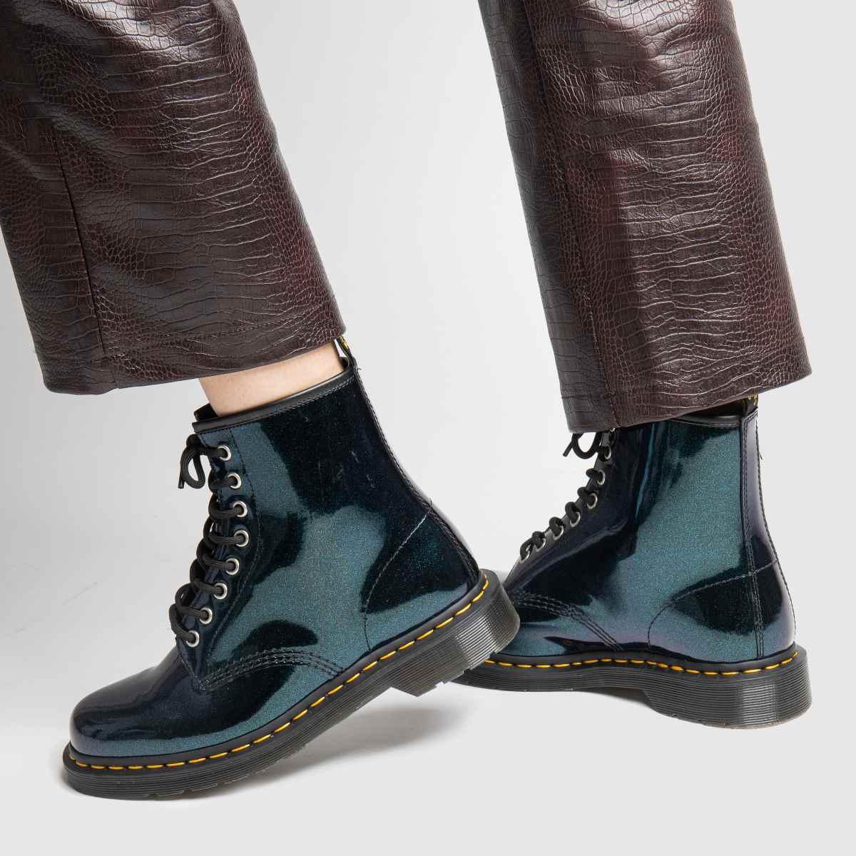 Dr Martens Dark Green 8 Eye Sparkle Boots Cheap Sale, SAVE 35% -  raptorunderlayment.com