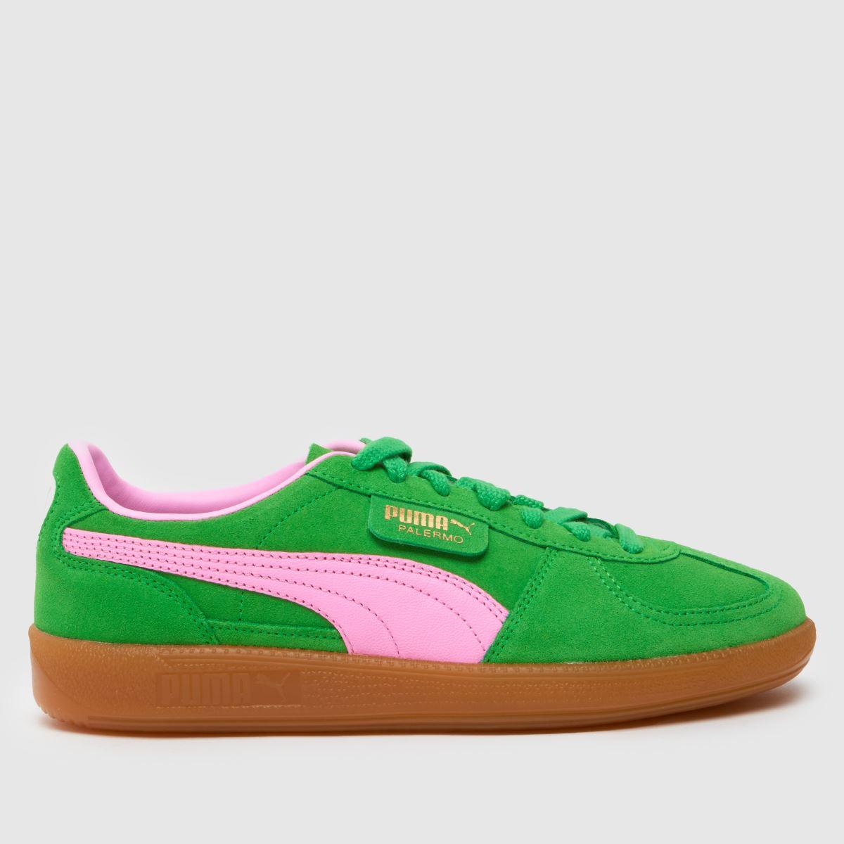 PUMA Palermo Trainers in Green Lyst UK