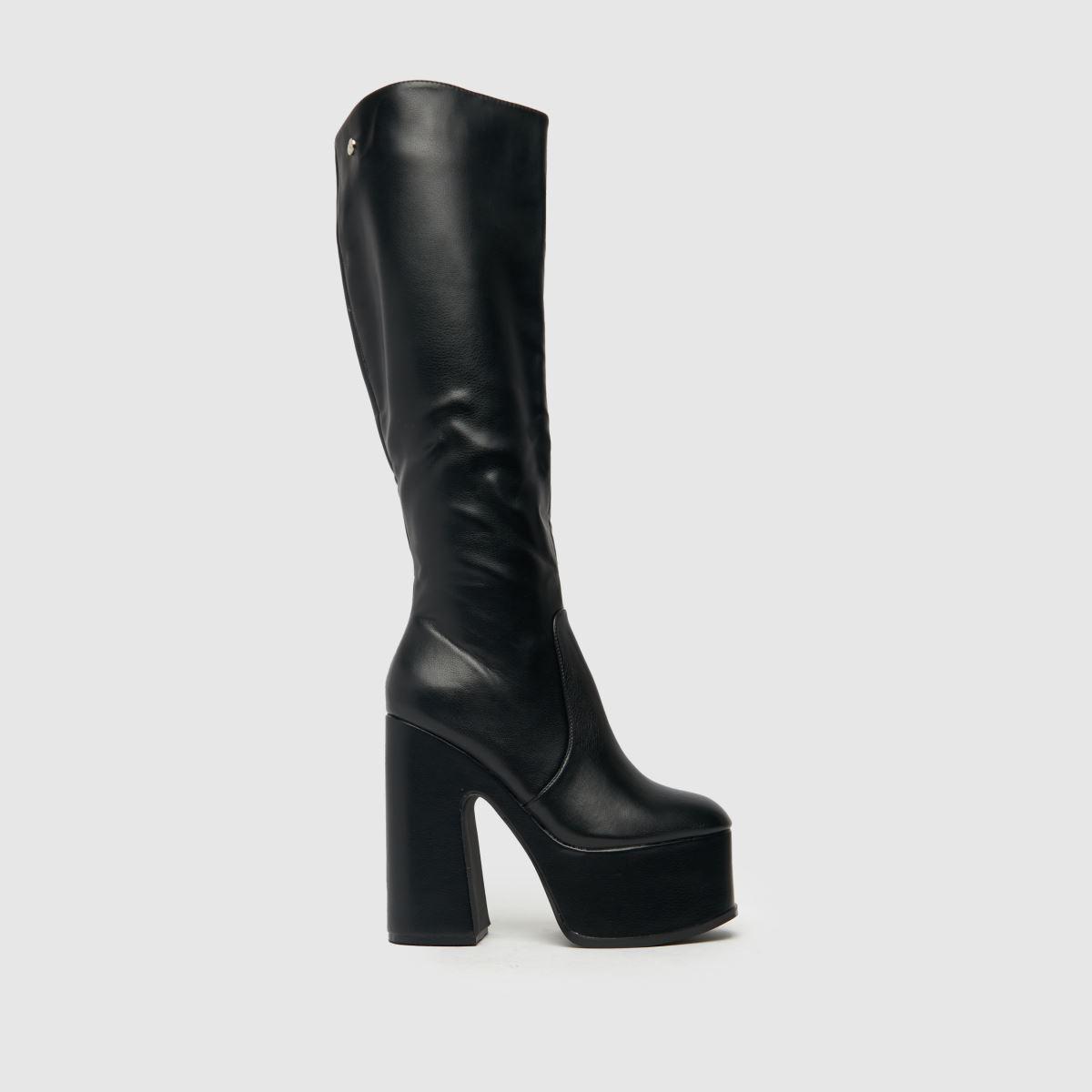 Shellys London Corrs Platform Knee Boots in Black | Lyst UK