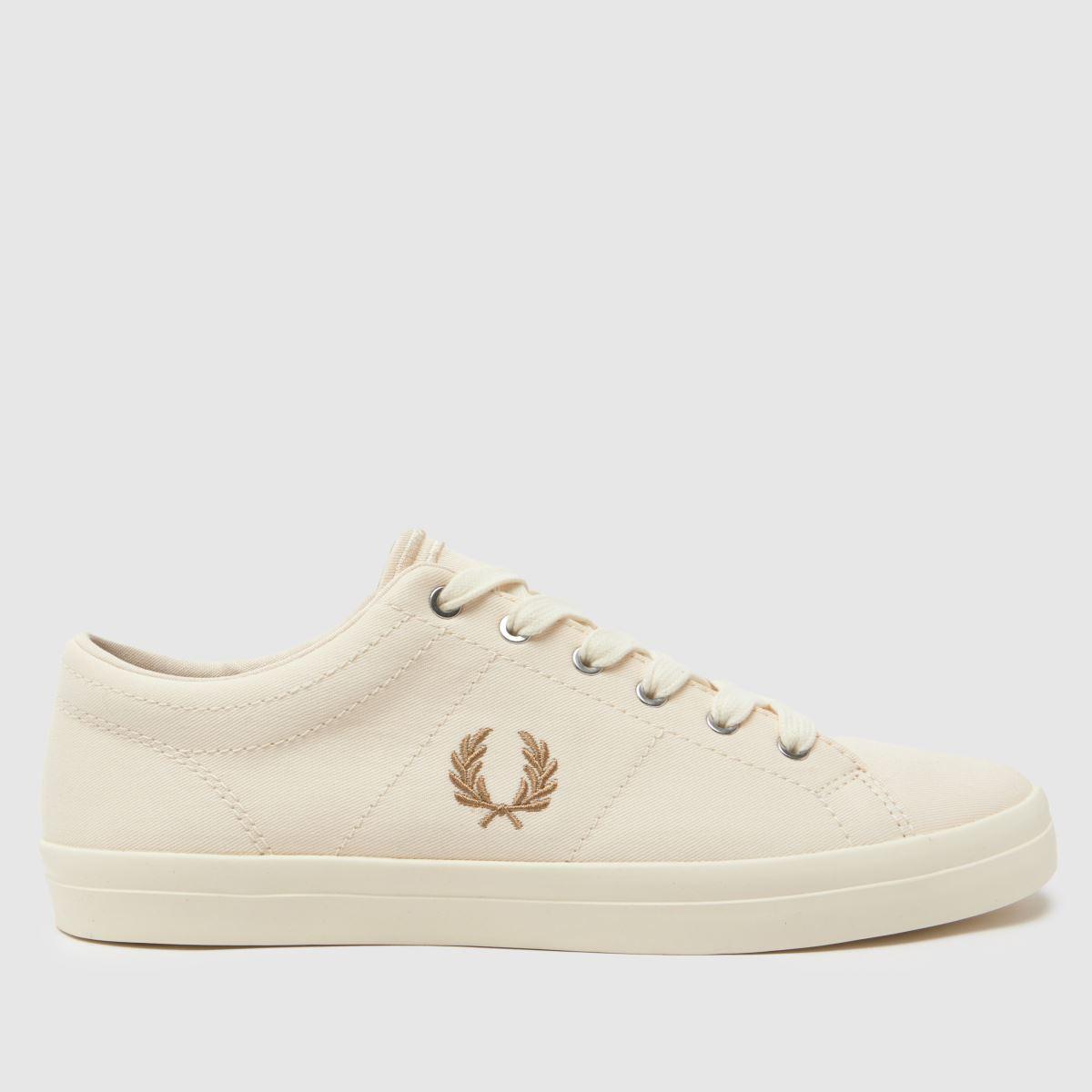 Fred Perry Baseline Twill Trainers in Natural for Men Lyst UK