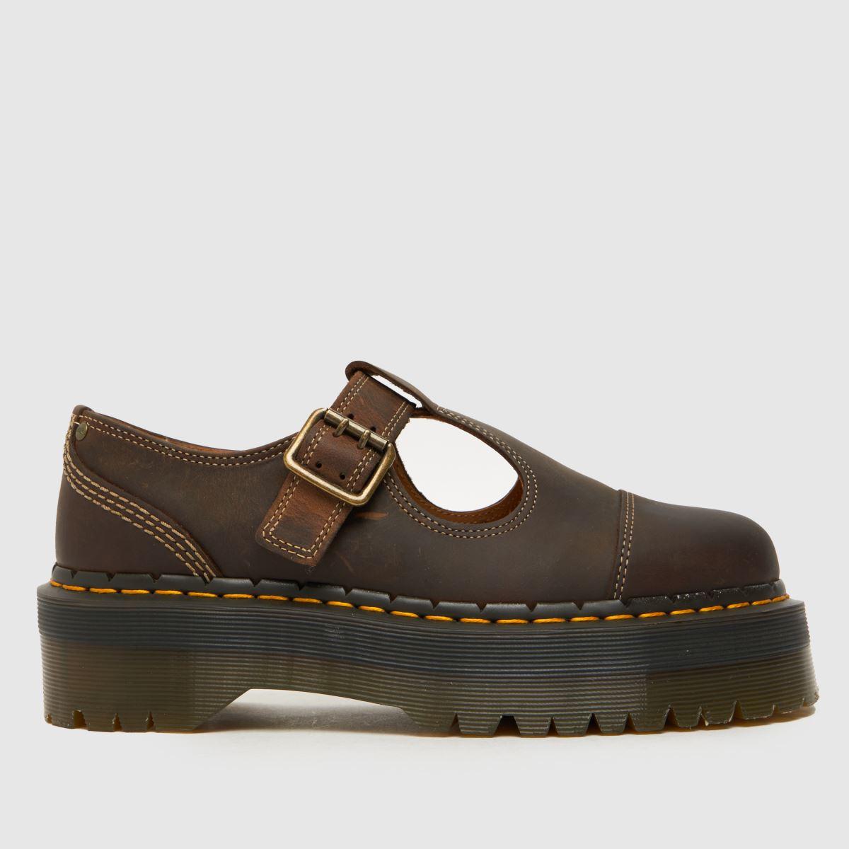 Dr. Martens Bethan Mary Jane Flat Shoes In in Brown Lyst UK