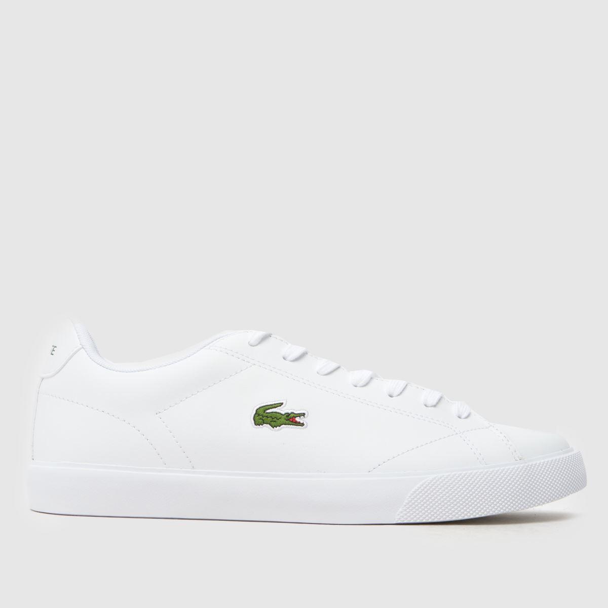 Lacoste white lerond trainers on sale