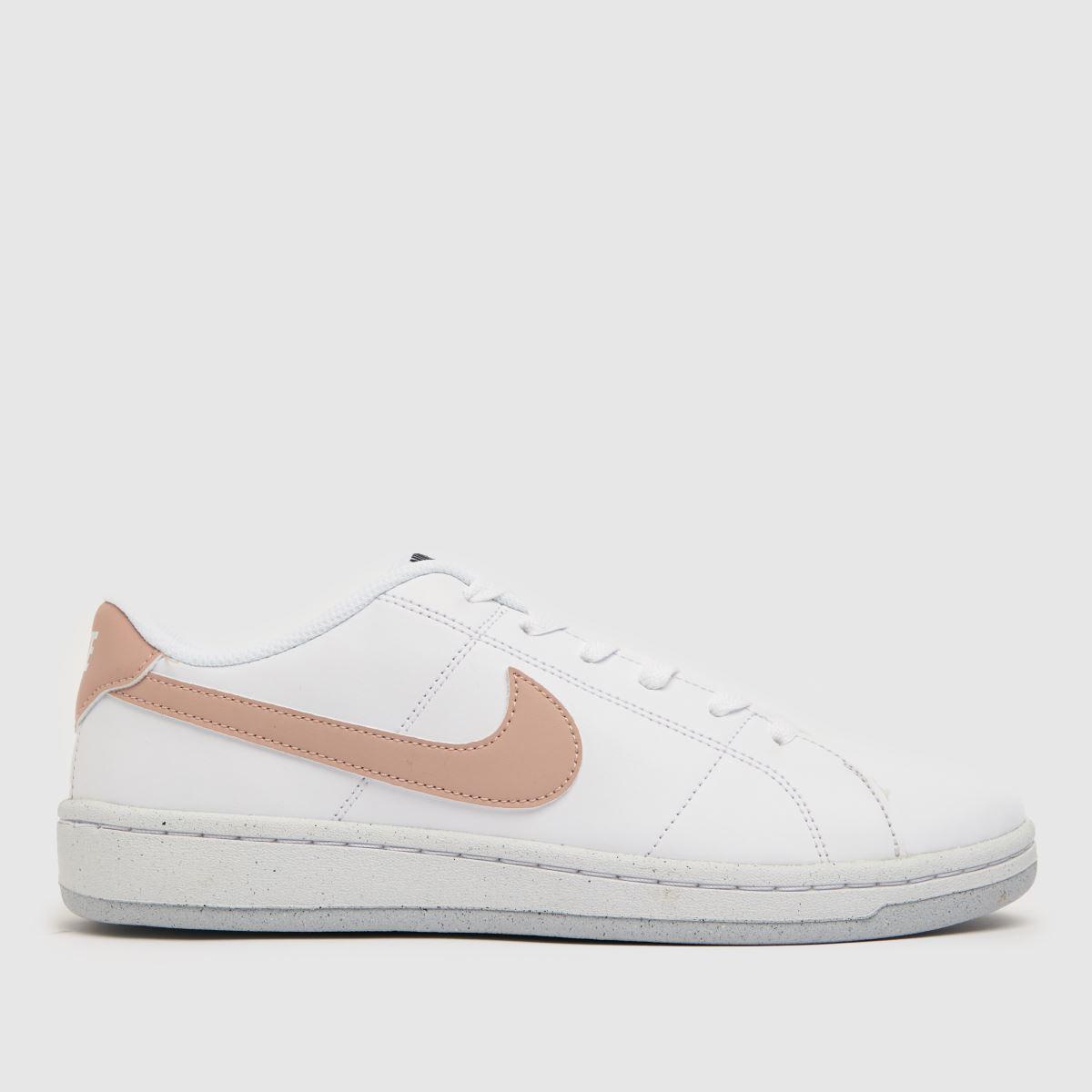 Nike Leather White & Pink Court Royale 2 Better Ess Trainers | Lyst UK