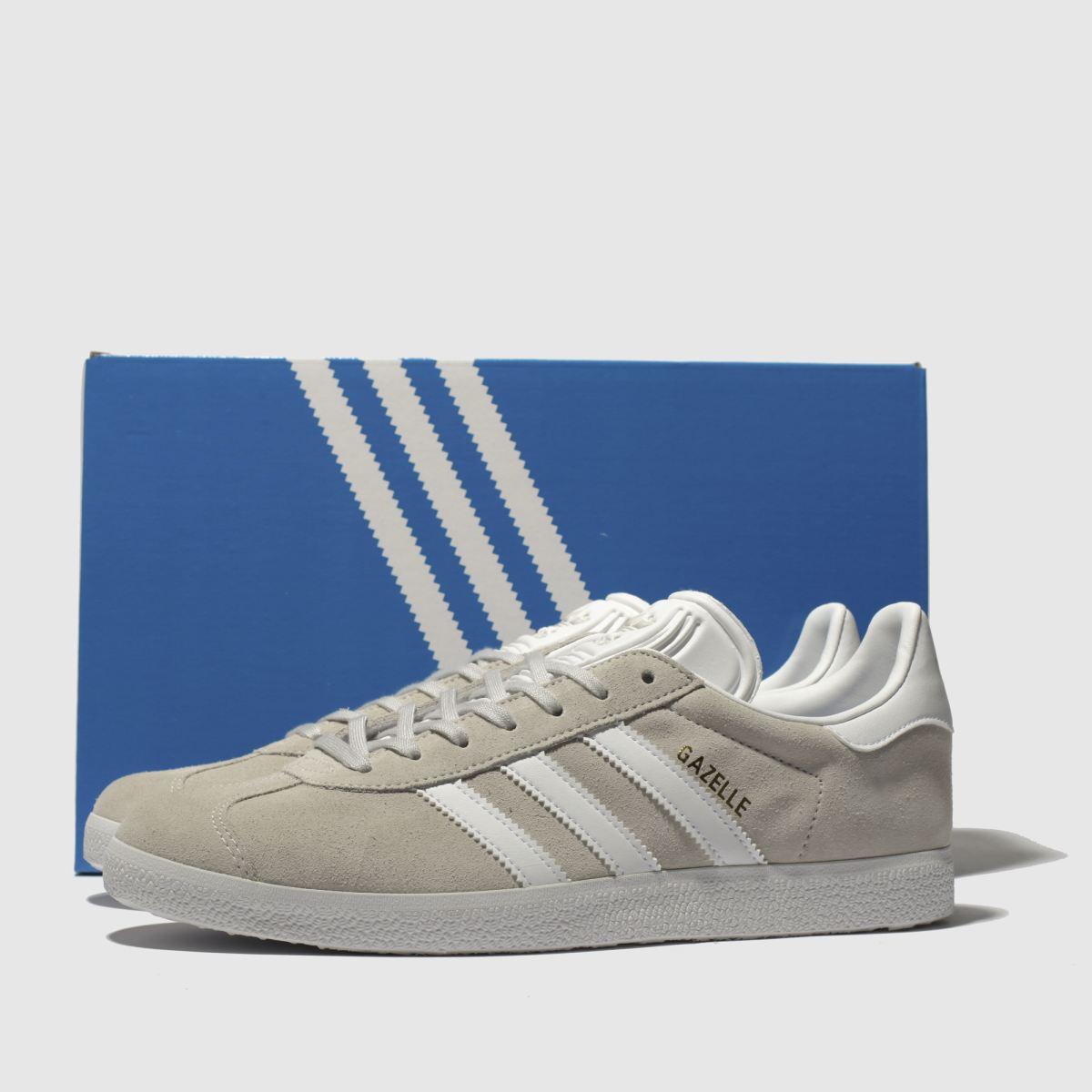 adidas Suede Light Grey Gazelle Trainers in Grey for Men | Lyst UK