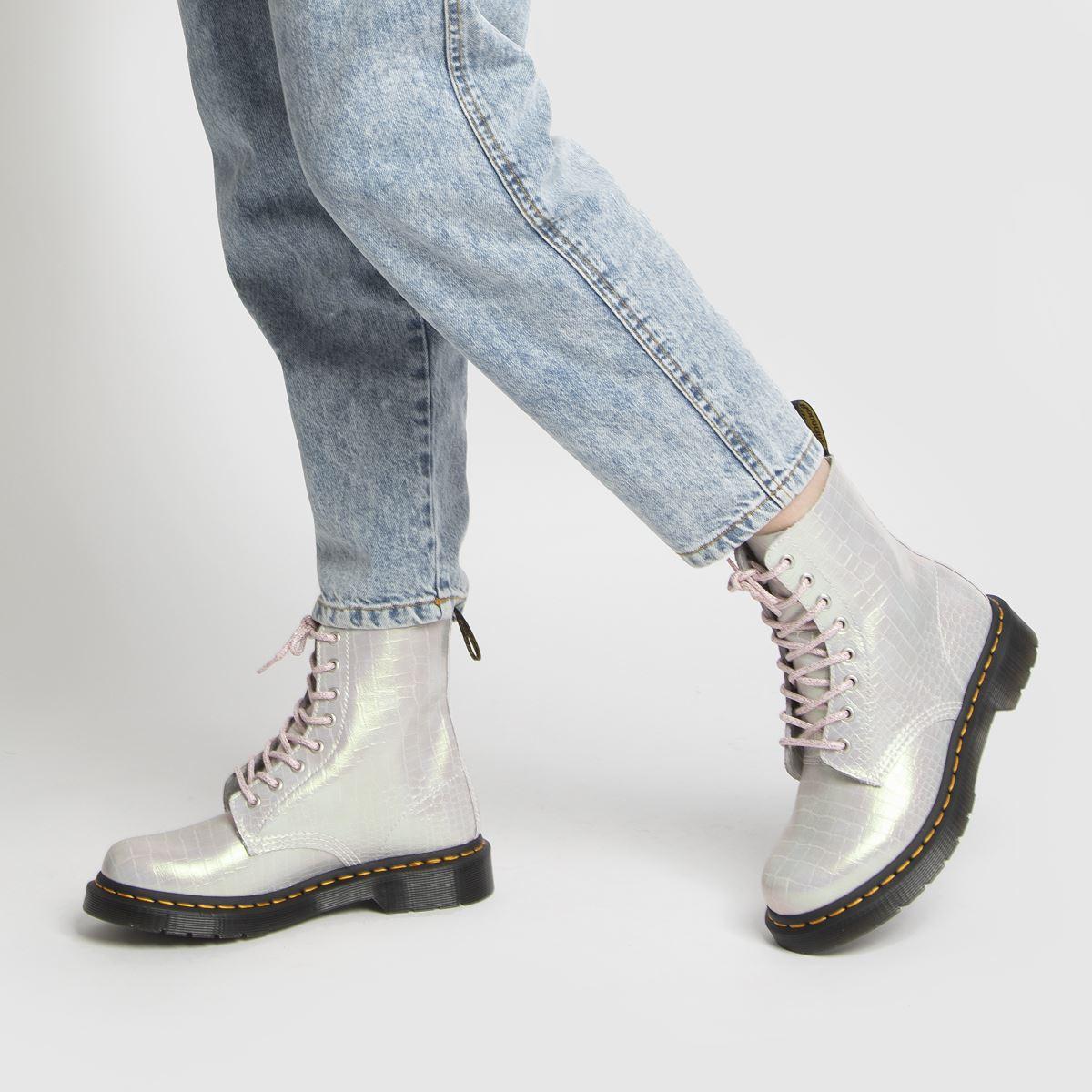 dr martens 1460 iridescent croc boots