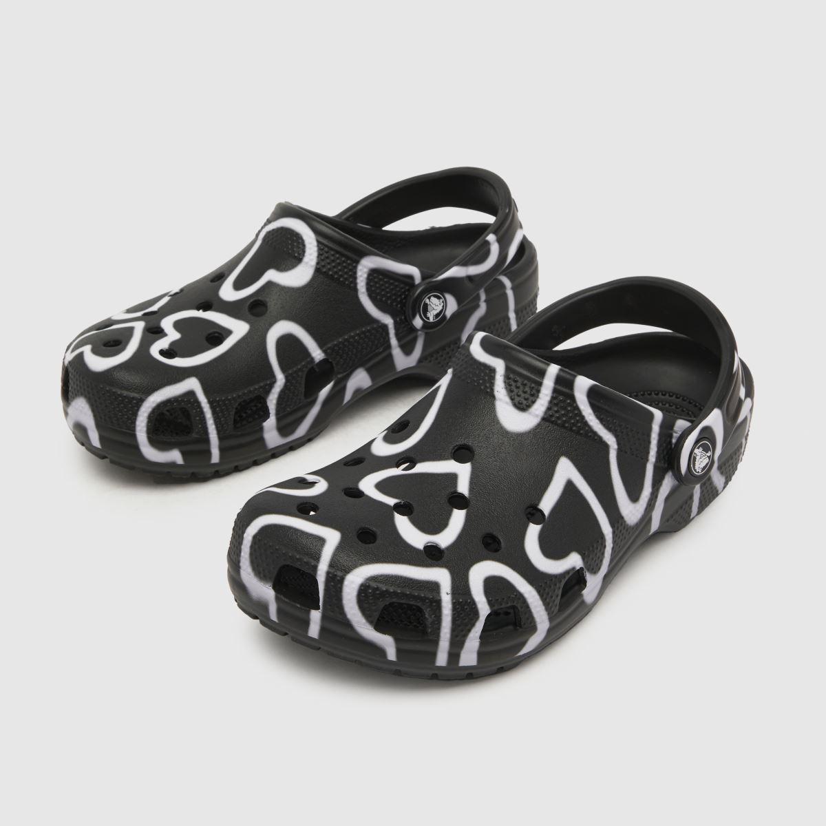 Crocs™ Classic Hearts Clog Sandals In in Black | Lyst UK