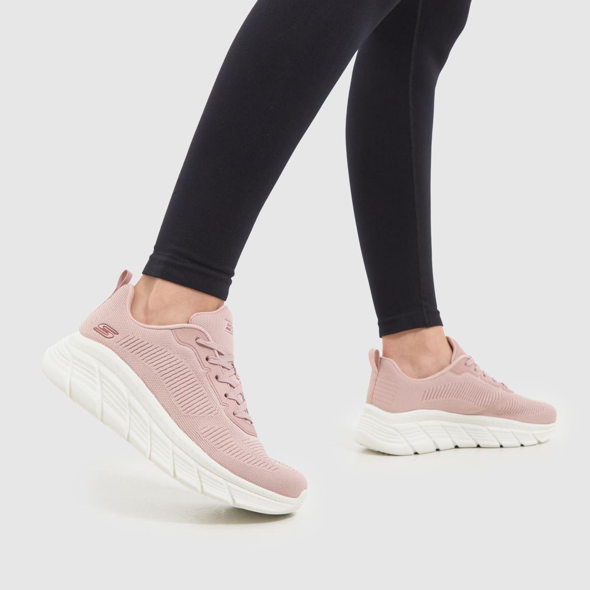 Pale pink skechers sale
