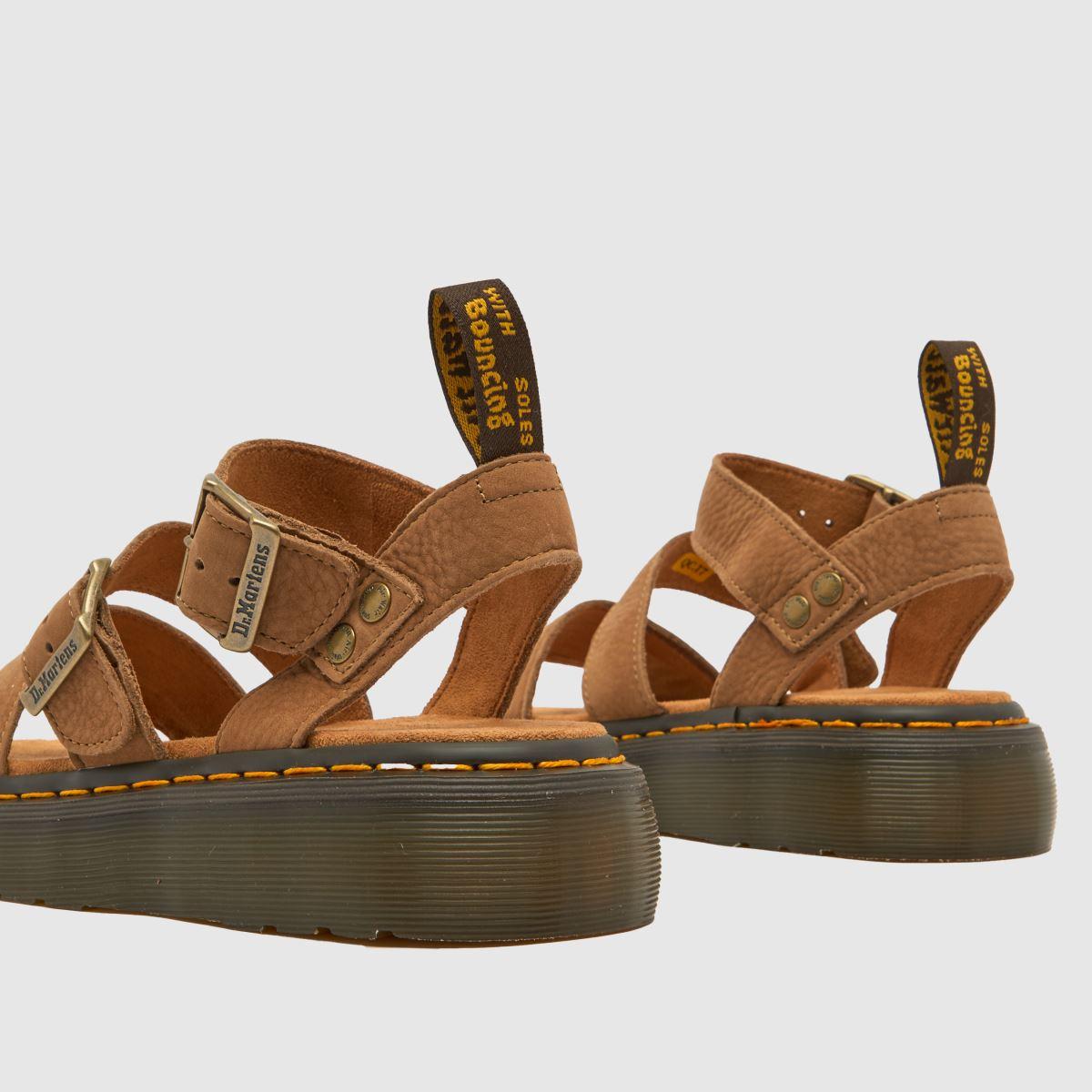 Martens Gryphon Quad Sandals in Brown Lyst UK