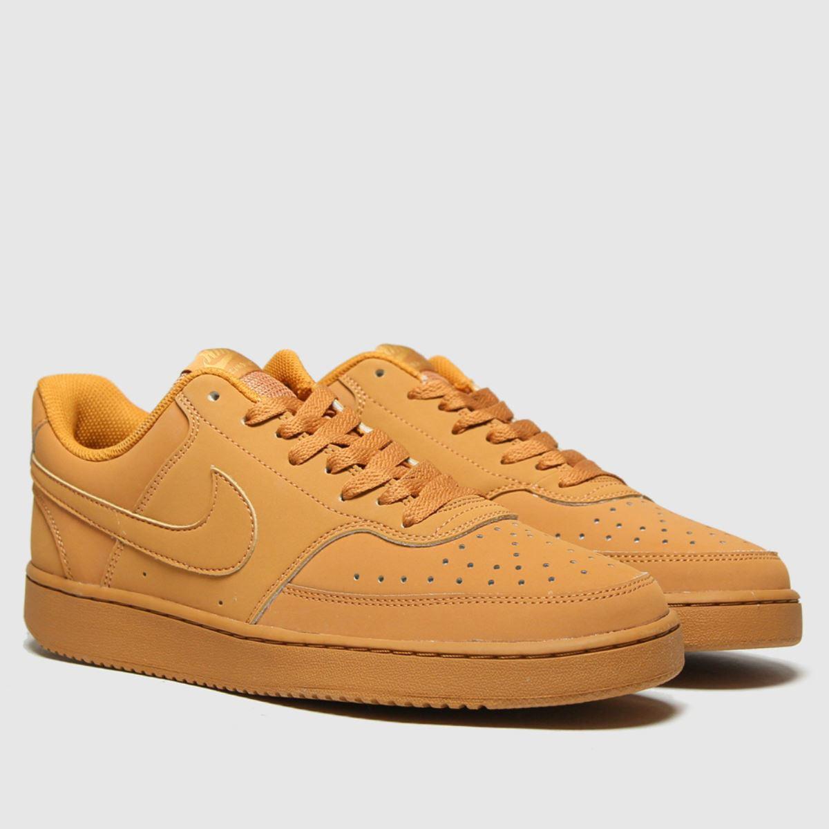 Nike Court Vision Low Trainers in Brown 