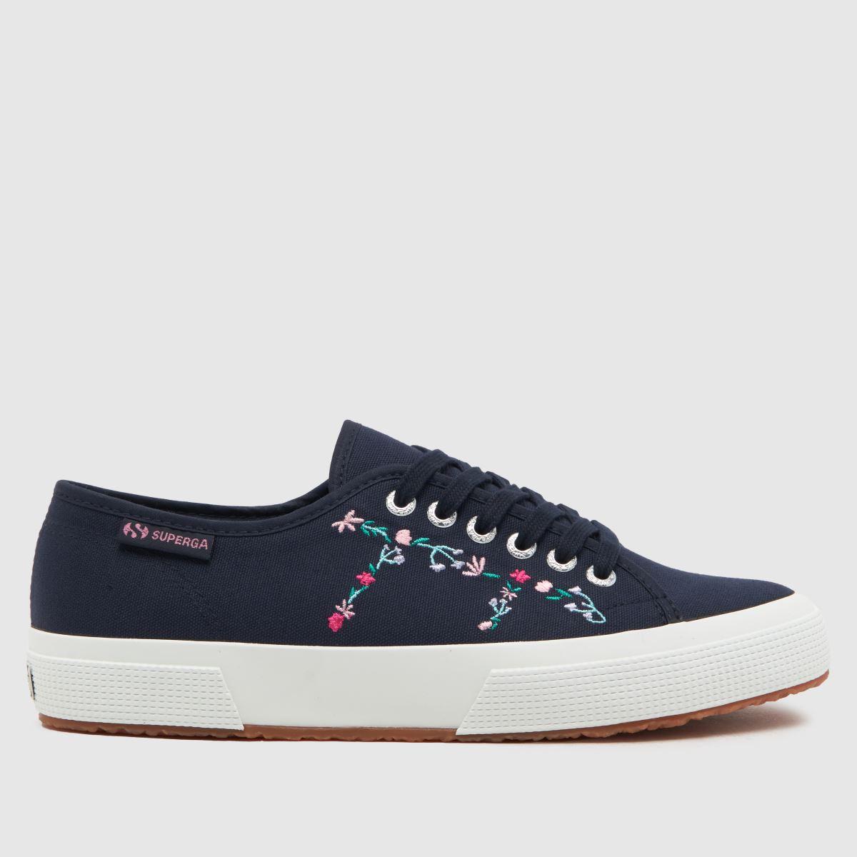Superga 2750 Little Flowers Embroidery Trainers In in Blue Lyst UK