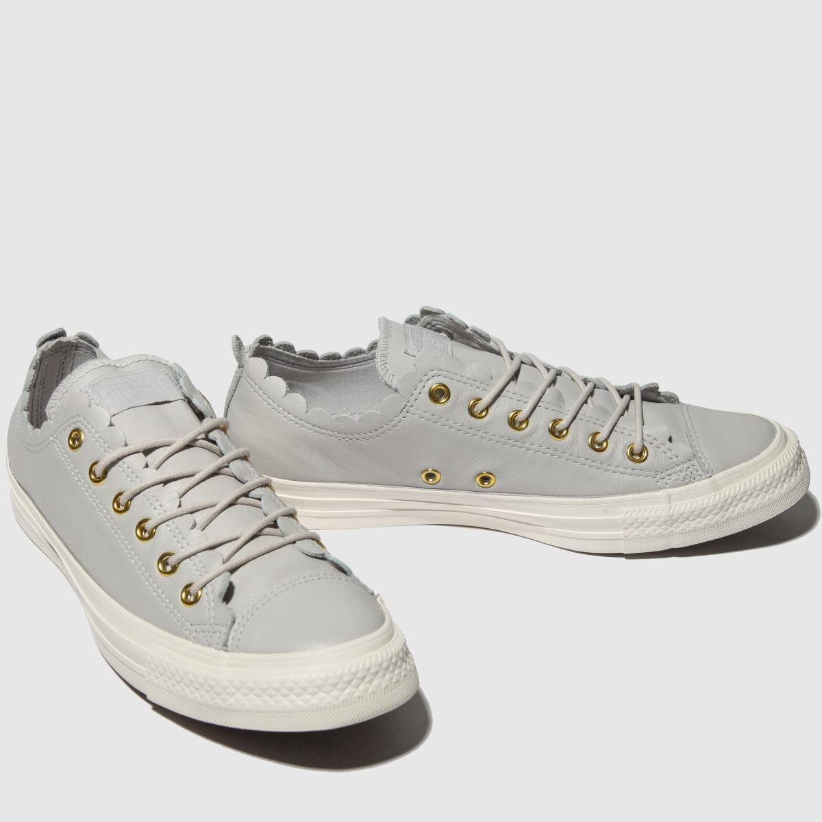 Converse All Star Frilly Thrills Ox Trainers in Grey | Lyst UK