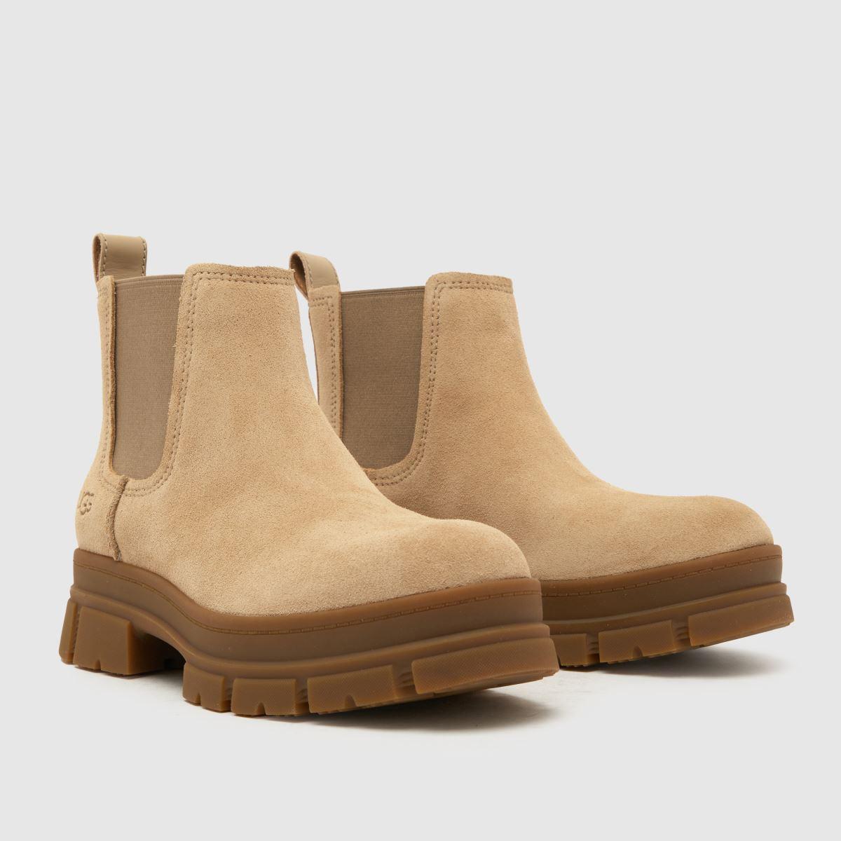 Shoecolate chelsea boots beige sale