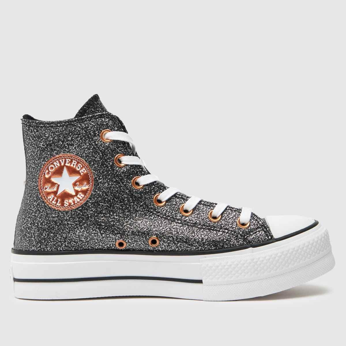 Converse Chuck Taylor All Star Lift Platform Metallic Glitter | Lyst UK