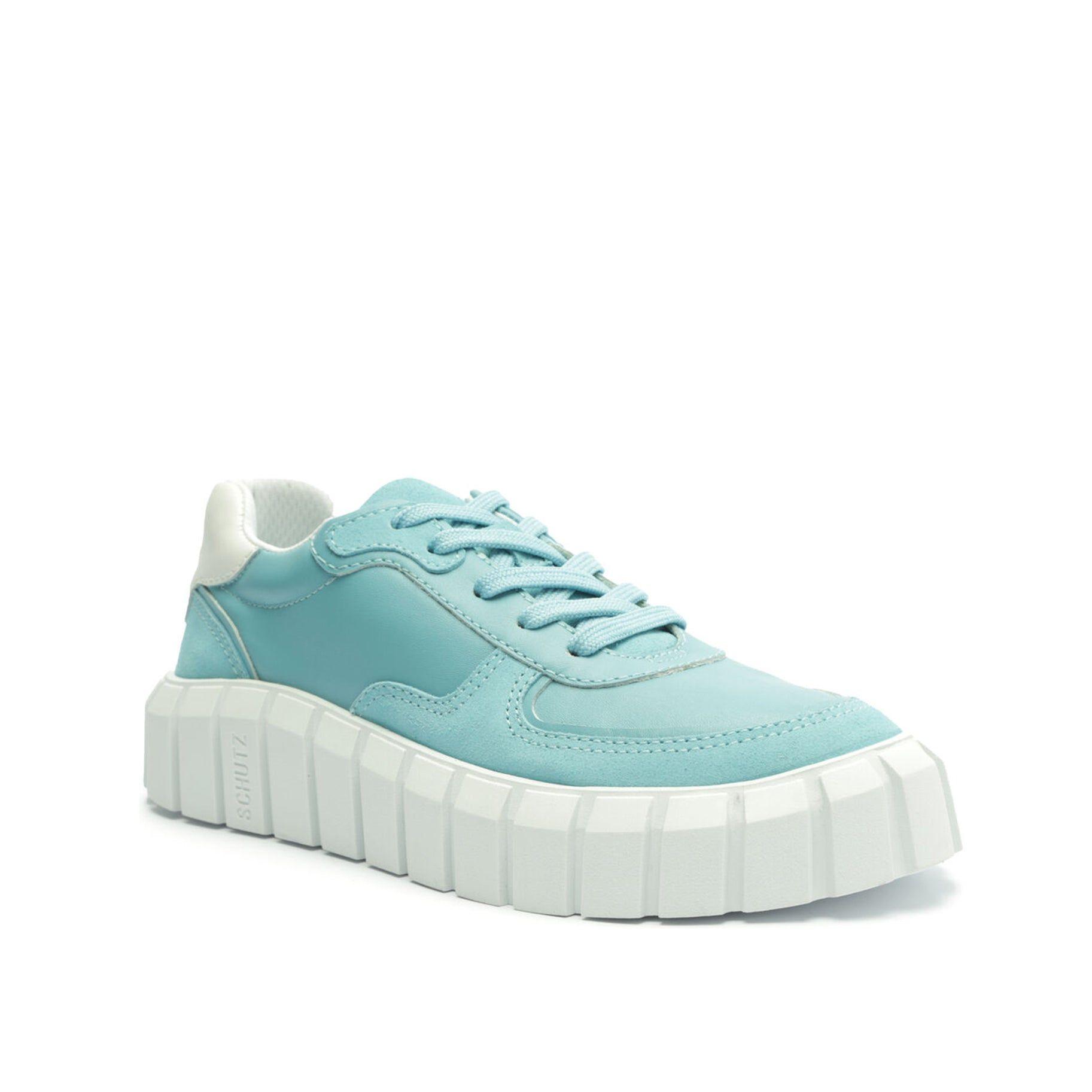 SCHUTZ SHOES Timony Suede Sneaker in Blue | Lyst