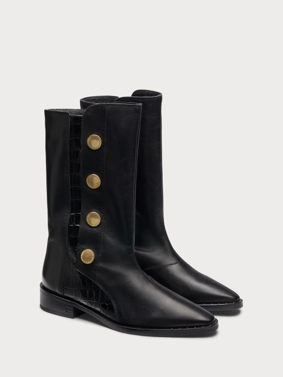 SCOTCH \u0026 SODA Bottes hautes HAILEY LONG SHAFT en noir | Omoda