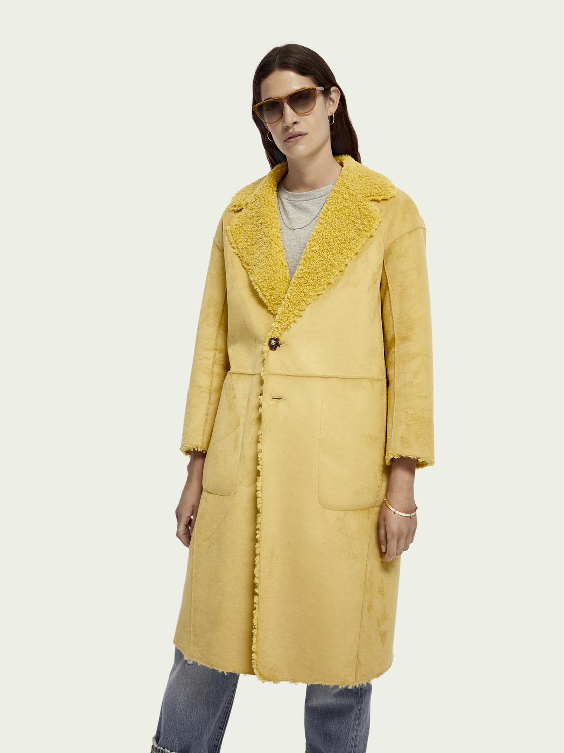 teddy coat yellow