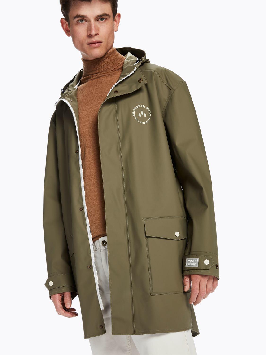 Scotch & Soda Synthetic Rain Parka Amsterdam Proof in Sage (Green) for Men  - Lyst