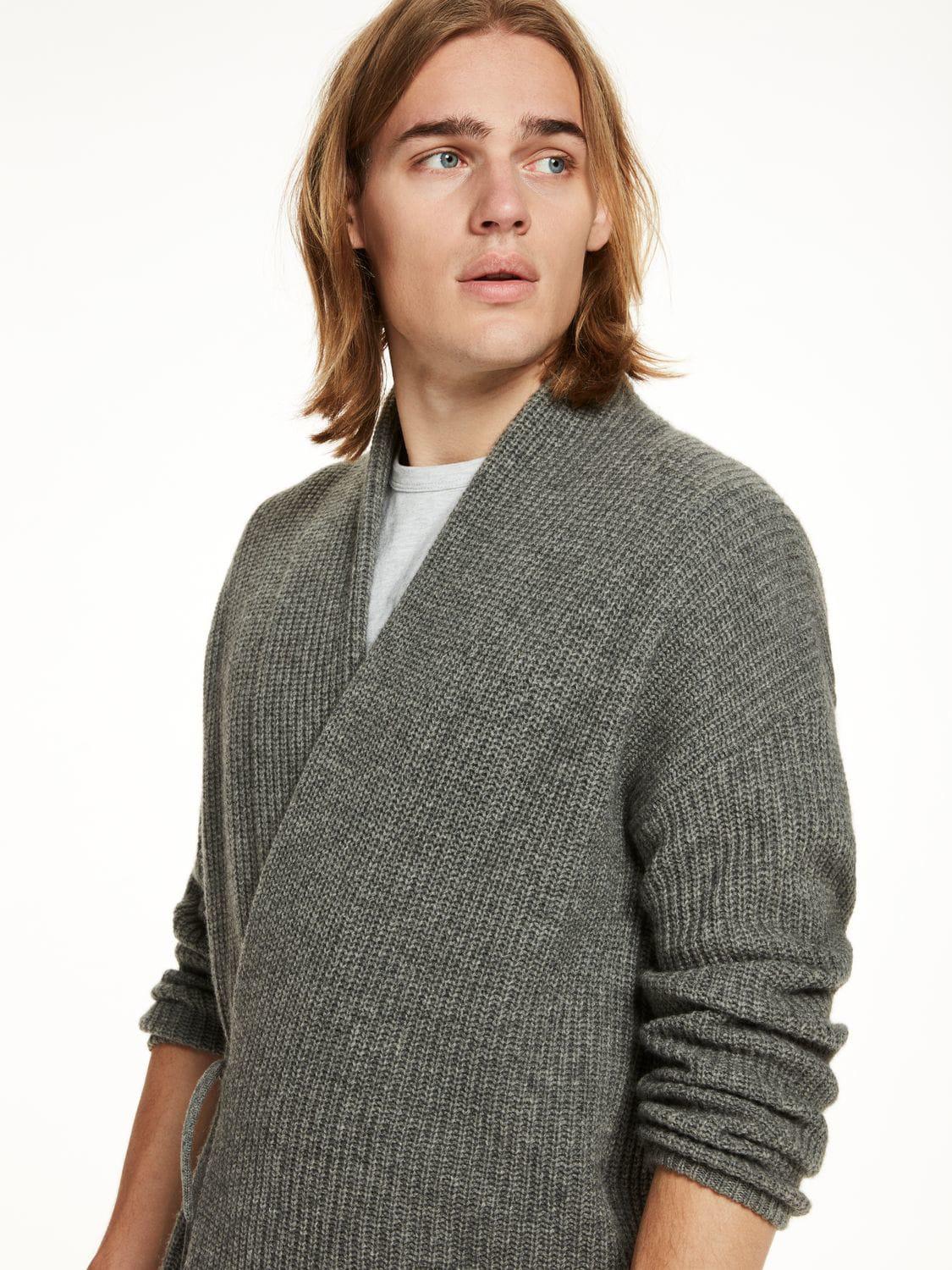 gray kimono cardigan