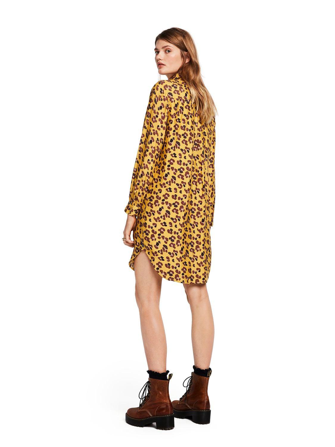 scotch and soda leopard dress