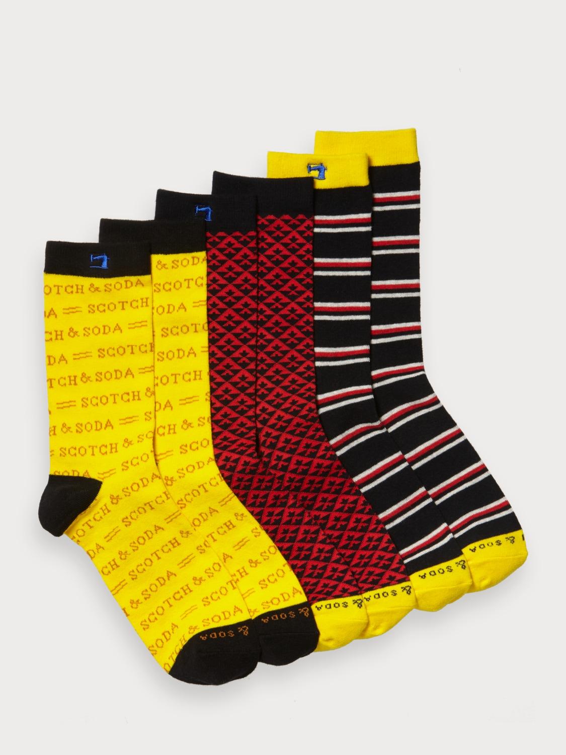 Scotch & Soda Cotton Multipack Patterned Socks for Men Lyst