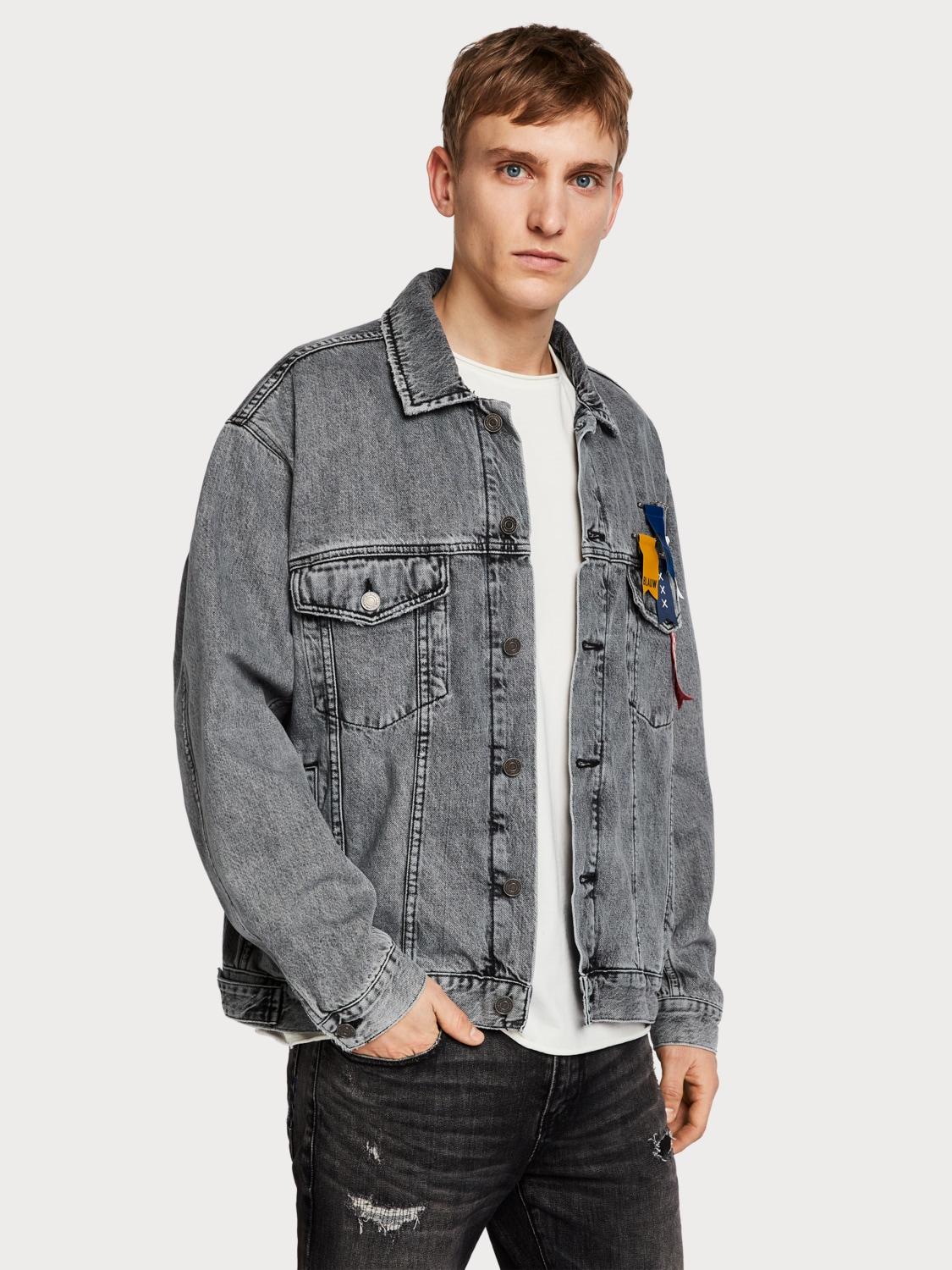 Scotch & Soda Acid Wash Denim Jacket for Men Lyst