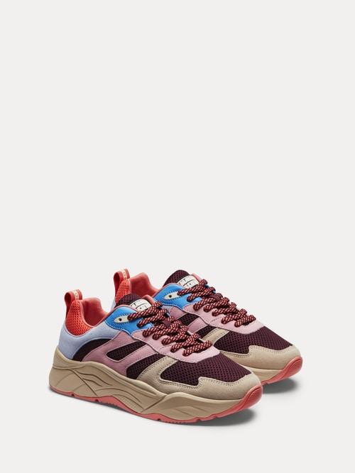 Scotch \u0026 Soda Celest - Sneakers Met Mesh En Colourblock in het Roze | Lyst  BE