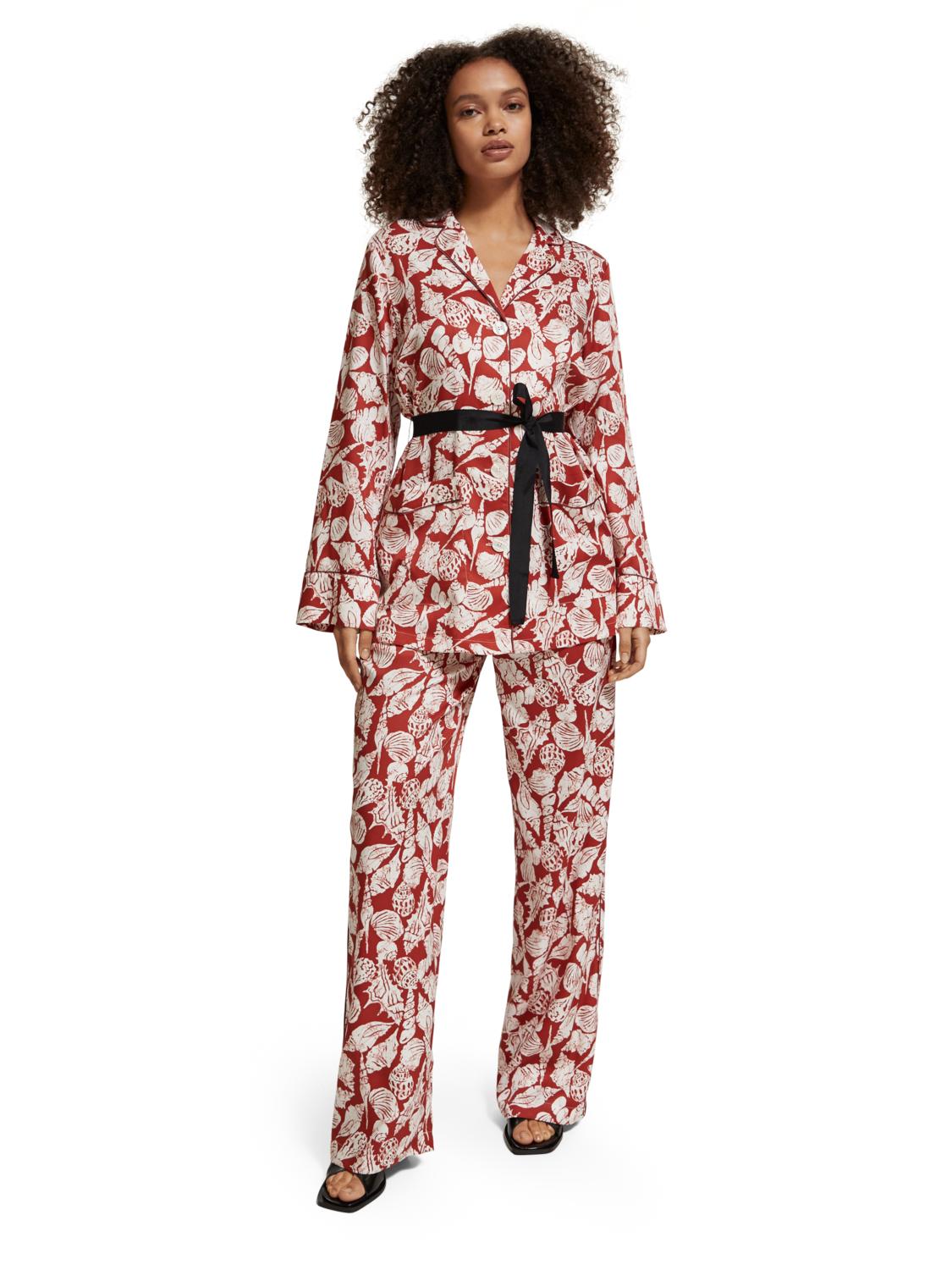 Scotch & Soda Gia Shell Batik Printed Pant Pants in Red | Lyst