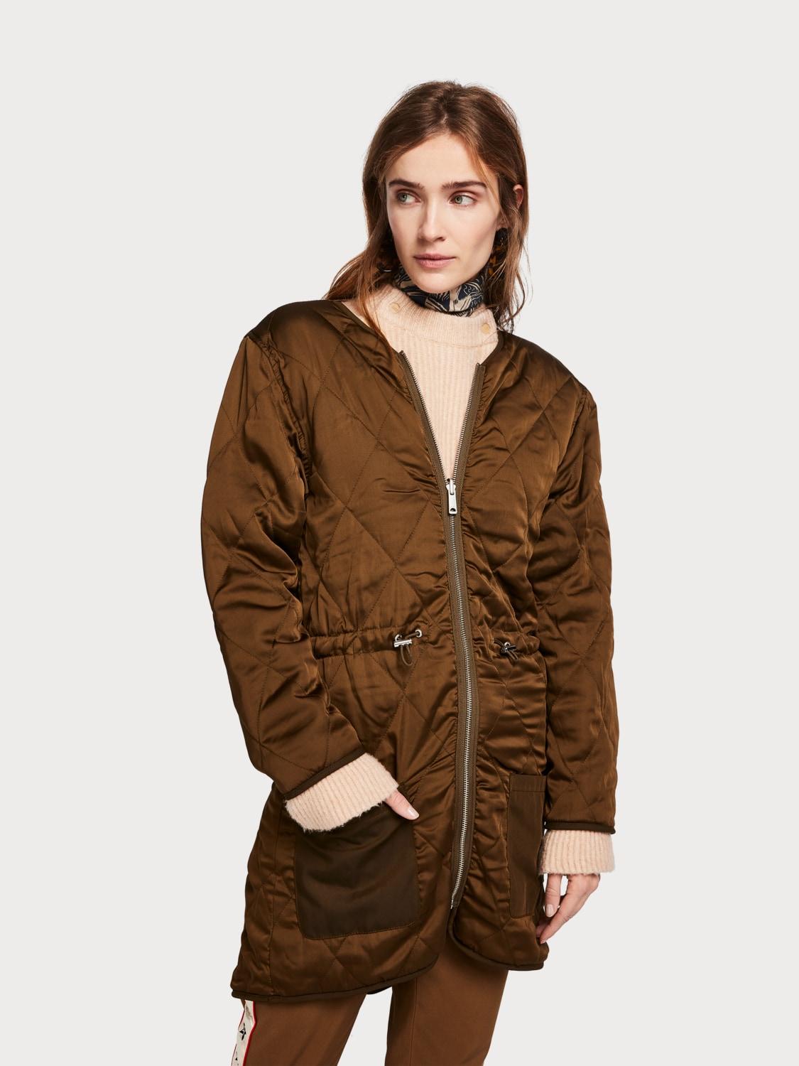 Scotch & soda parka removable inner jacket moss Clearance