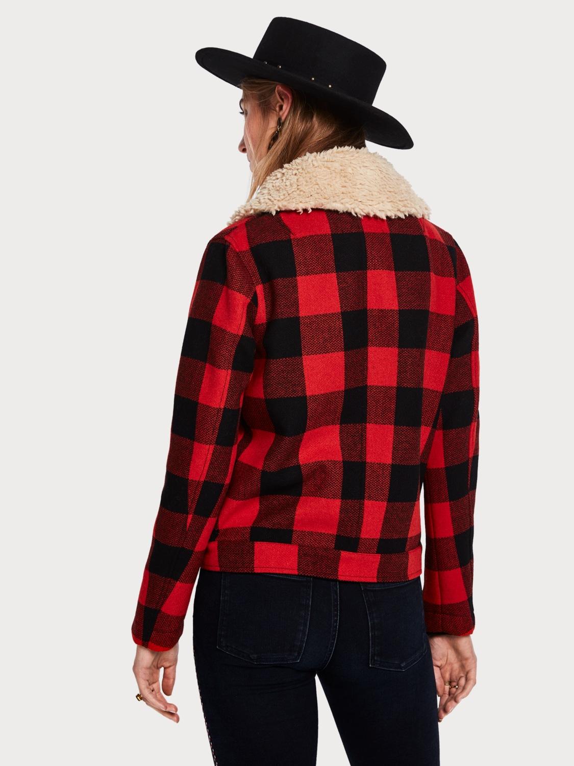 lumberjack biker jacket