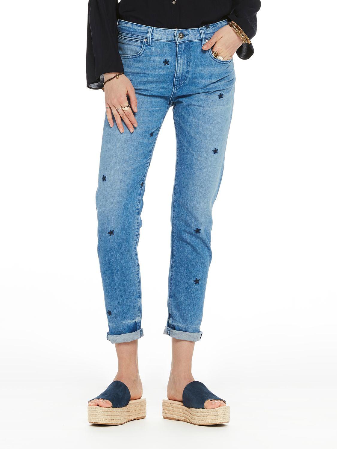 Scotch \u0026 Soda Denim Petit Ami - Indigo Star Slim Boyfriend Fit in Blue |  Lyst