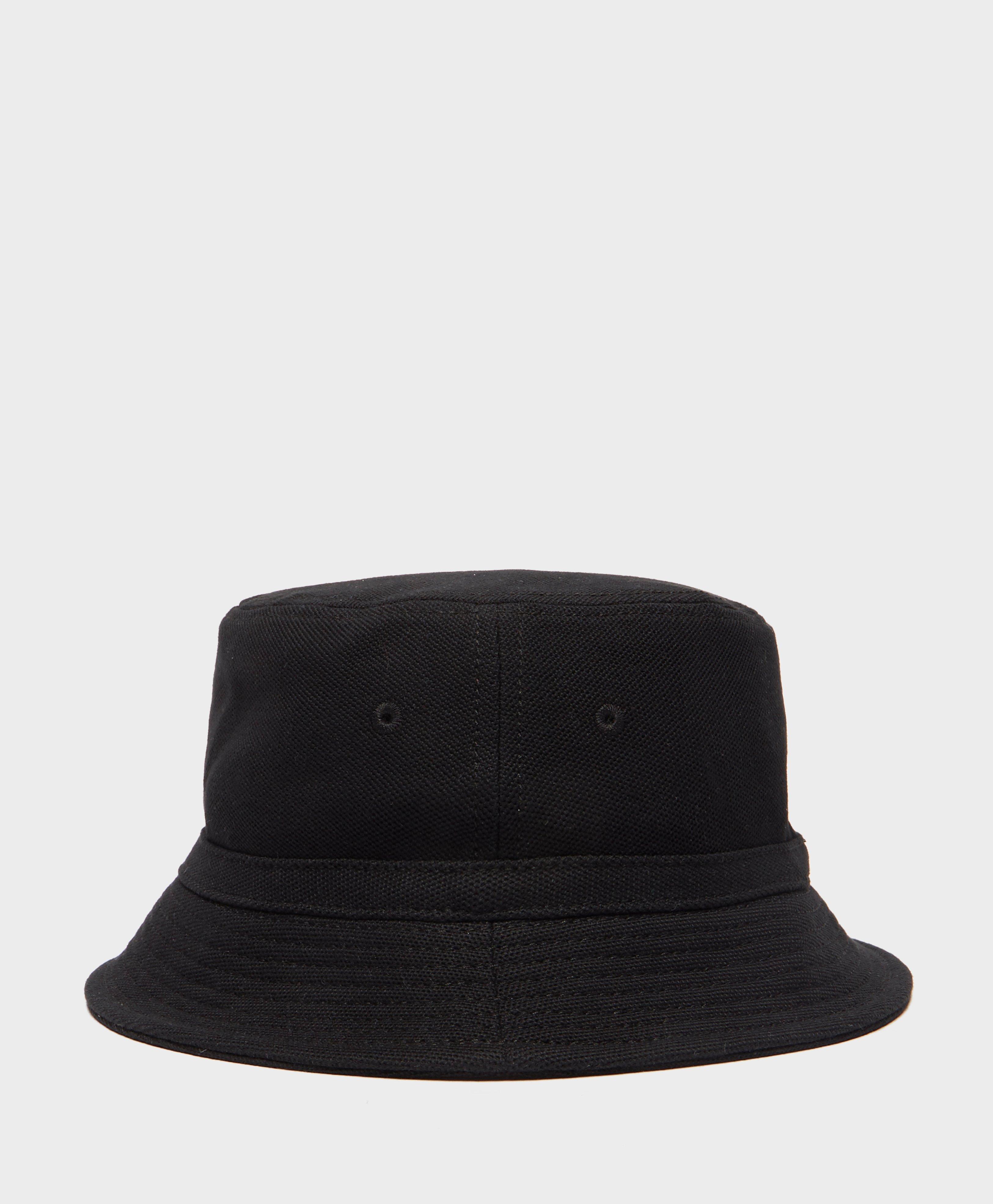 Lacoste Pique Bucket Hat in Black for Men - Lyst