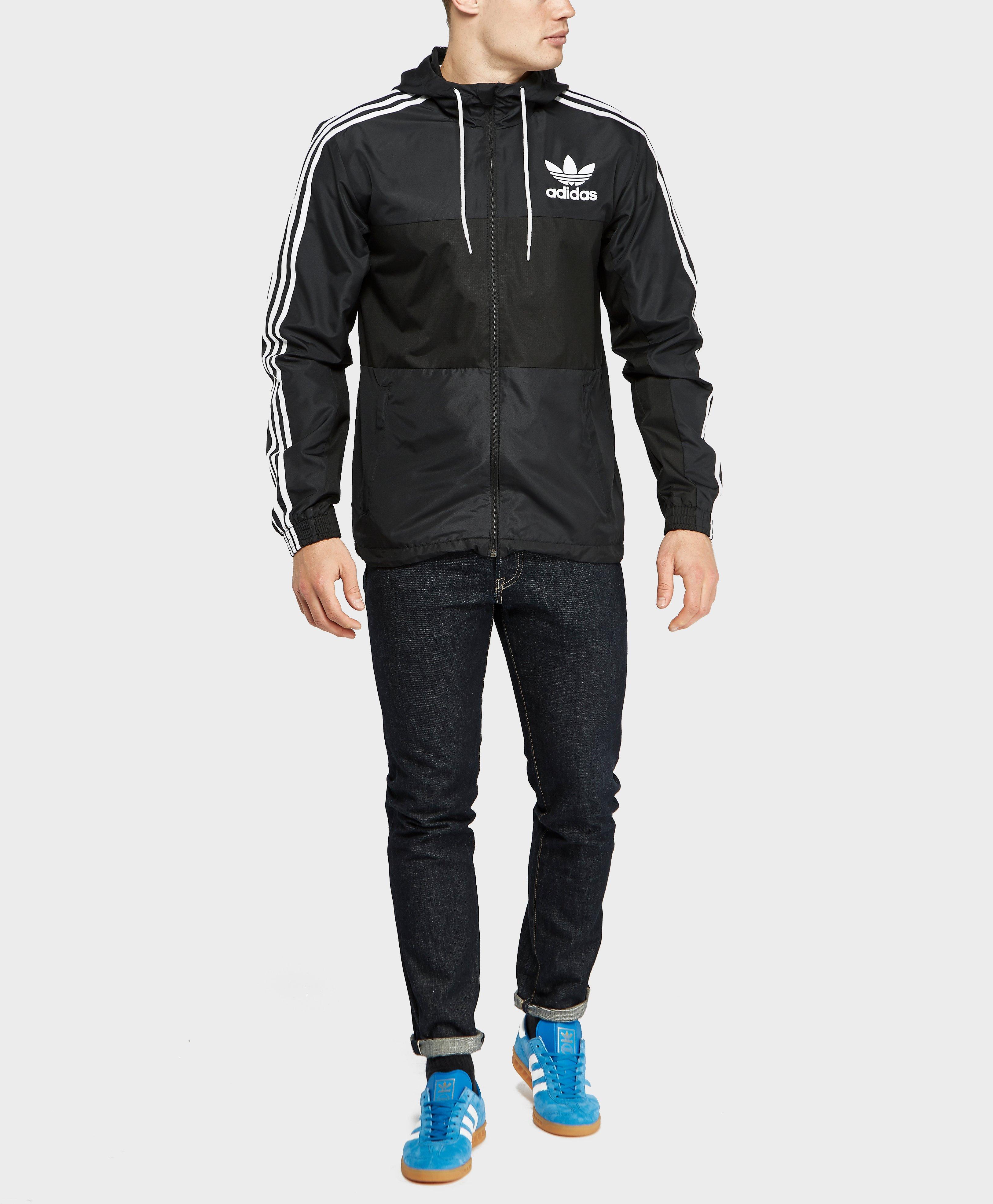 adidas Originals California Windbreaker Lightweight Jacket in Black for Men  | Lyst