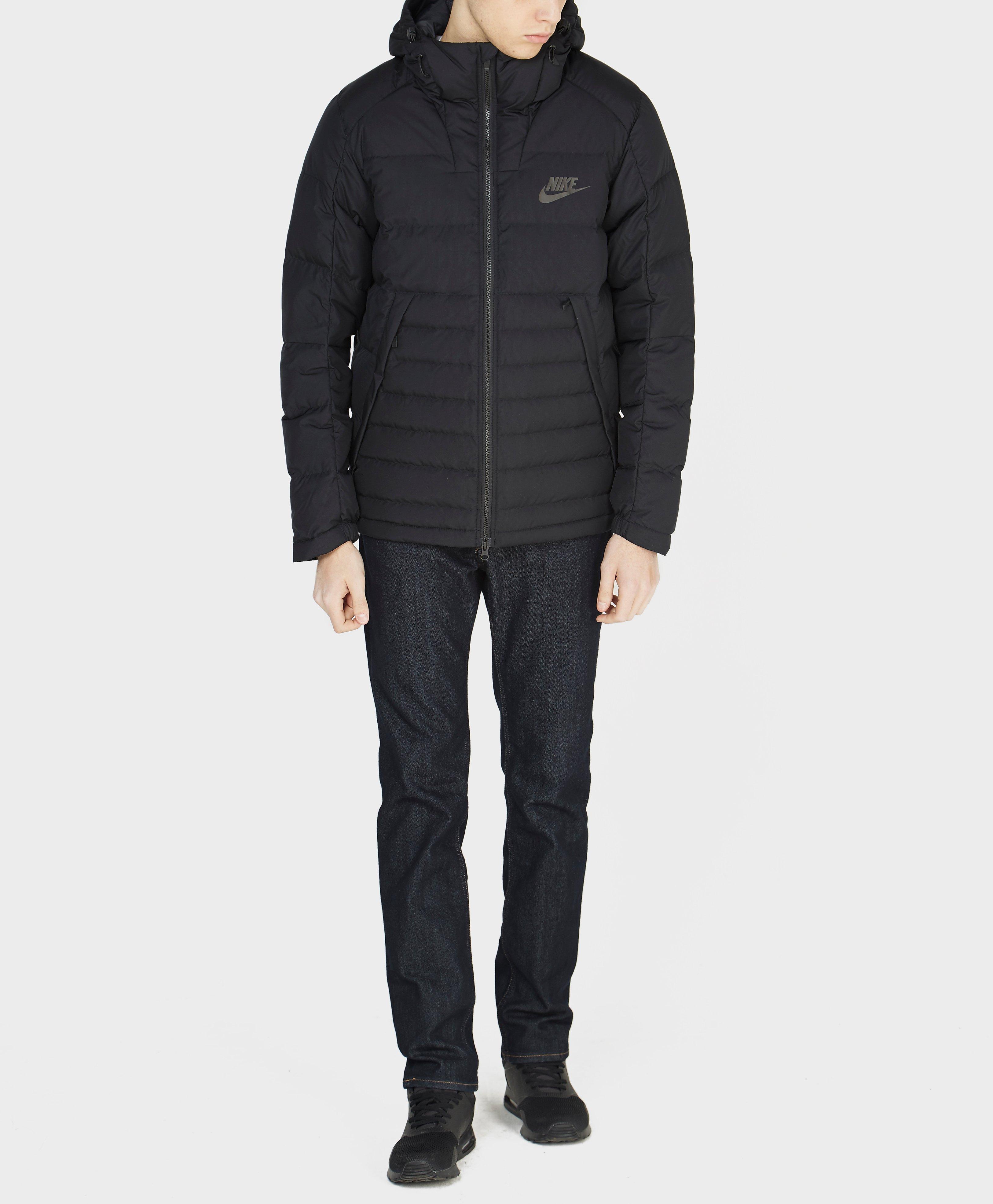Lyst - Nike Padded Down Jacket in Black for Men