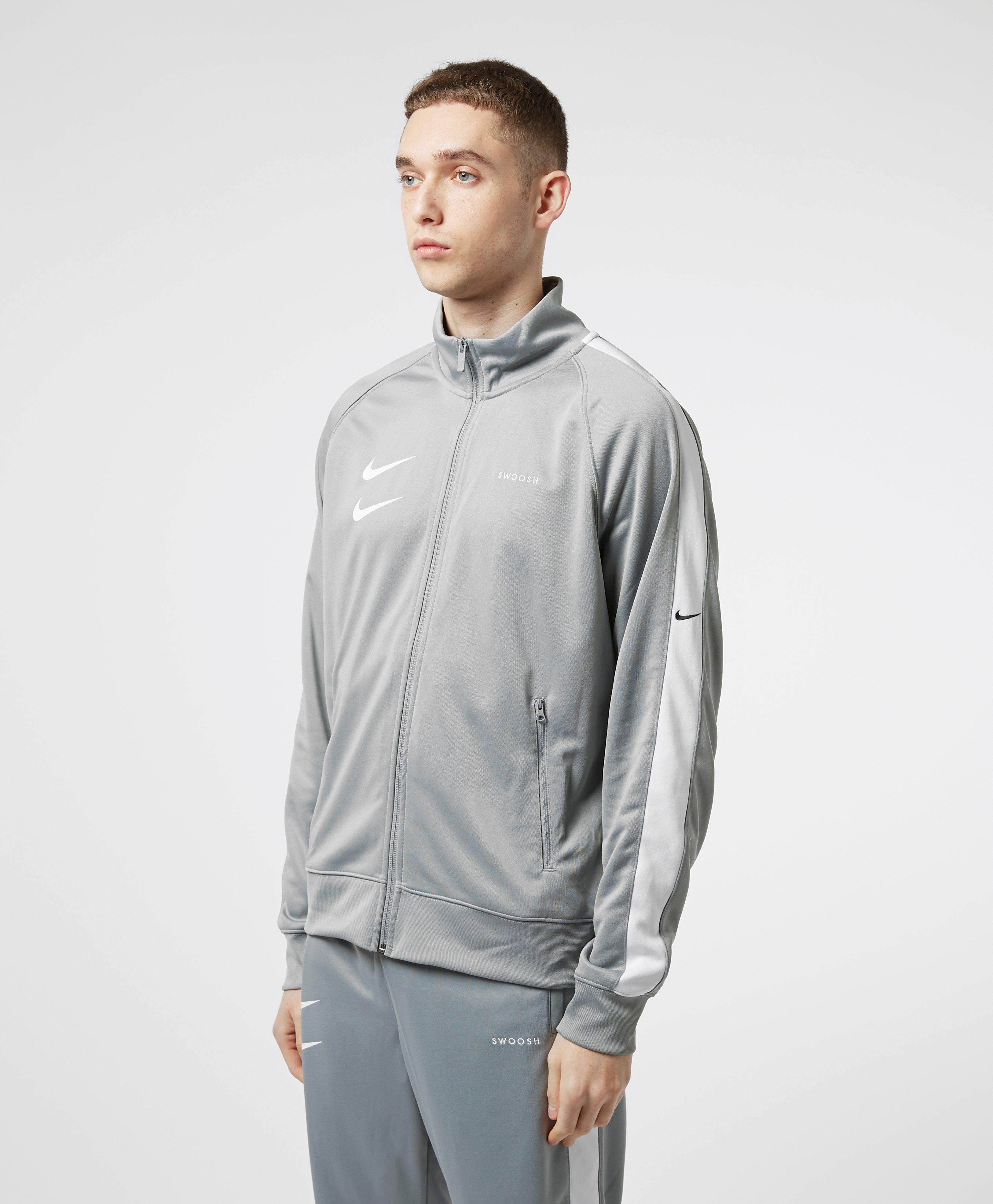 nike grey track top